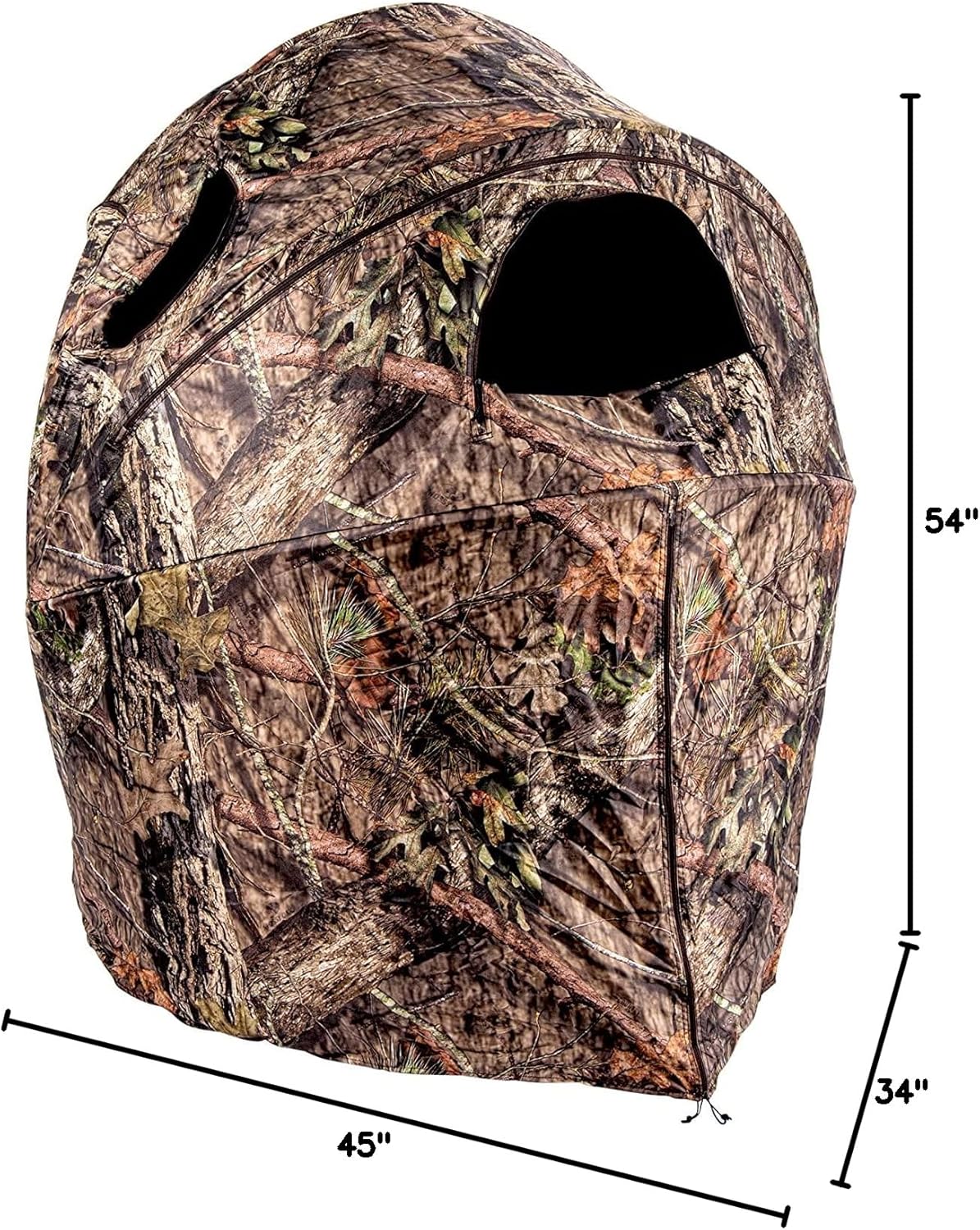 Ameristep Tent Chair Blind | 1-Person Hunting Blind in Mossy Oak Break-Up Country & Allen Company Monopod Turkey Hunting Shooting Stick - Adjustable Rifle Rest - Shooting Sticks