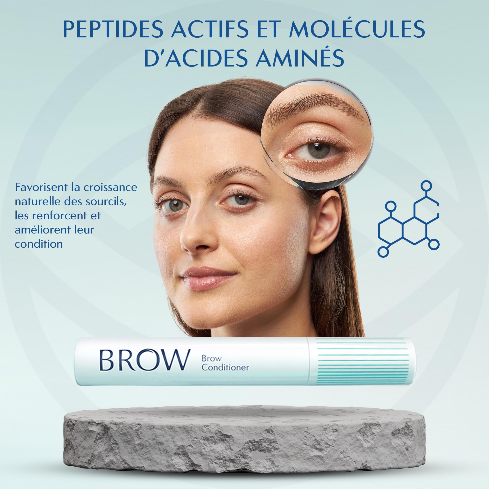 ORPHICA BROW Sérum pour les Sourcils 4 ml | Pousse Rapide Sourcils Ingrédients 100% Naturels | les Sourcils Plus Épais et Plus Fort Contient du Collagène et Extrait de Racine de Ginseng