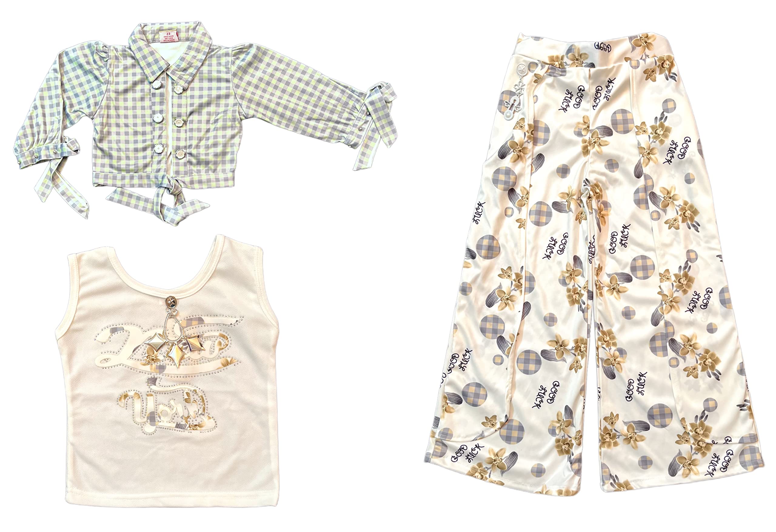 S. Sea Rock 3 Piece Girls Wear Pants and Top