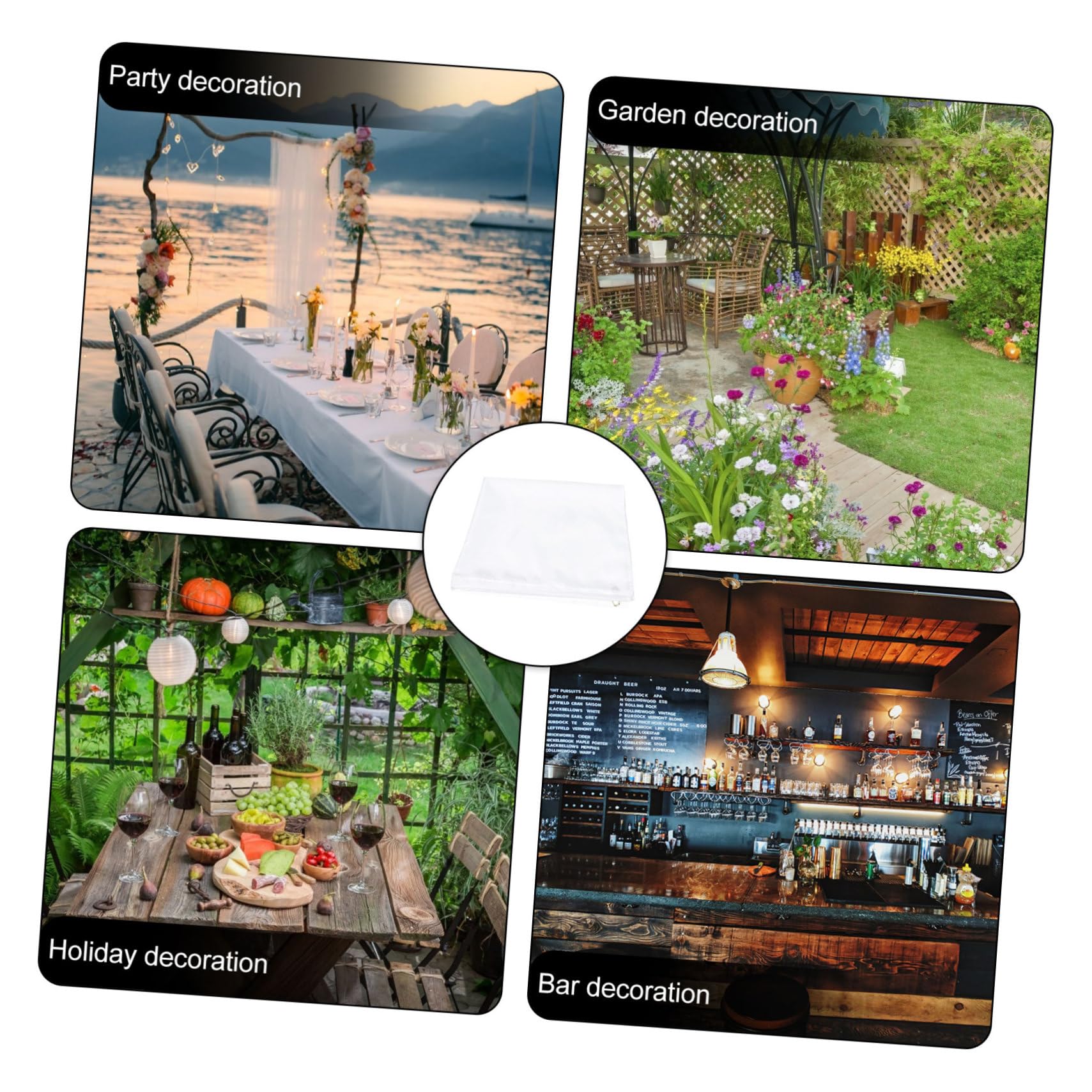 Weiße Gartenflaggen – 10 Stück, 30,5 X 45,7 Cm, Aus Polyester, Für DIY & Deko Innen & Außen
