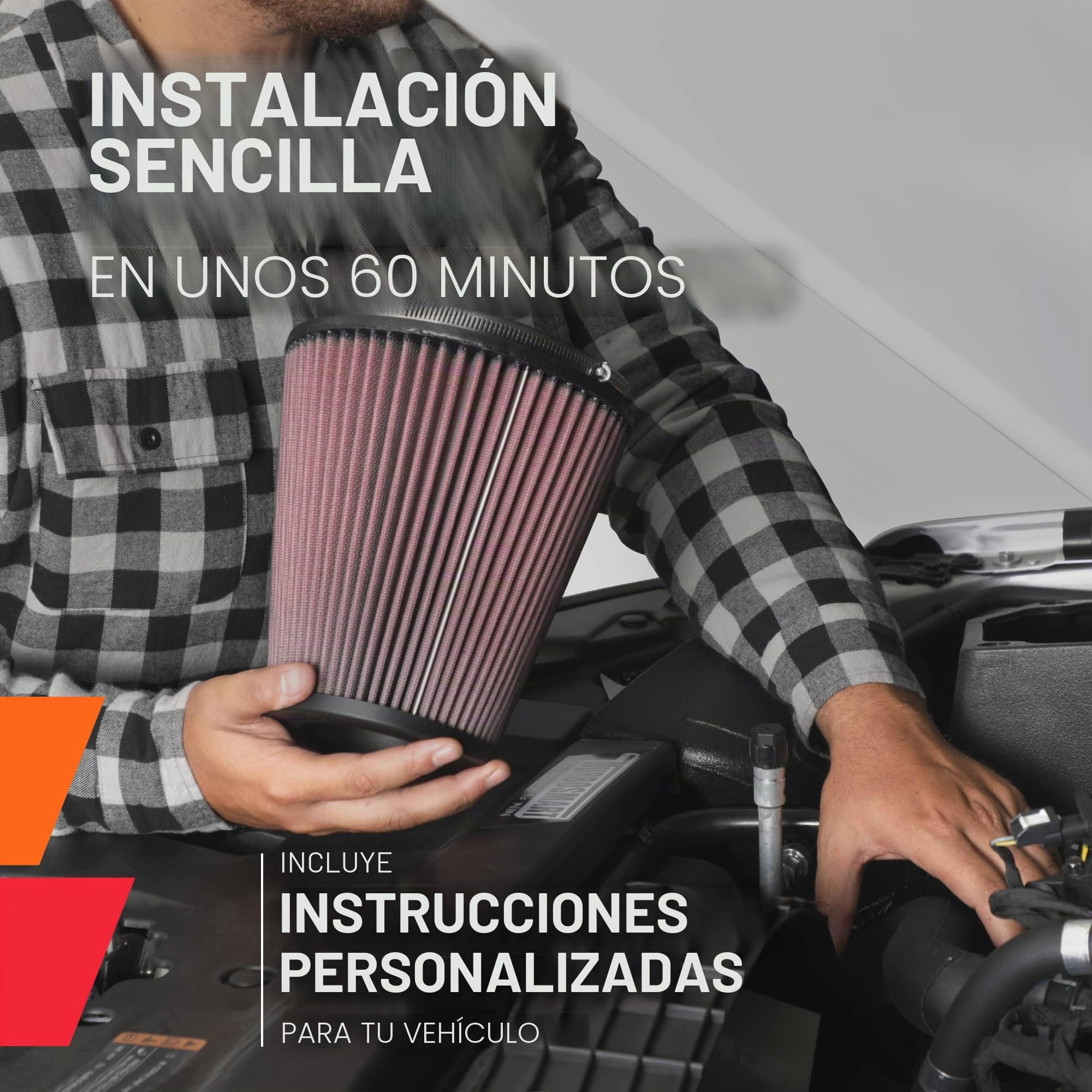 K&N 57S-4900 Kit de Admisión de rendimiento Coche