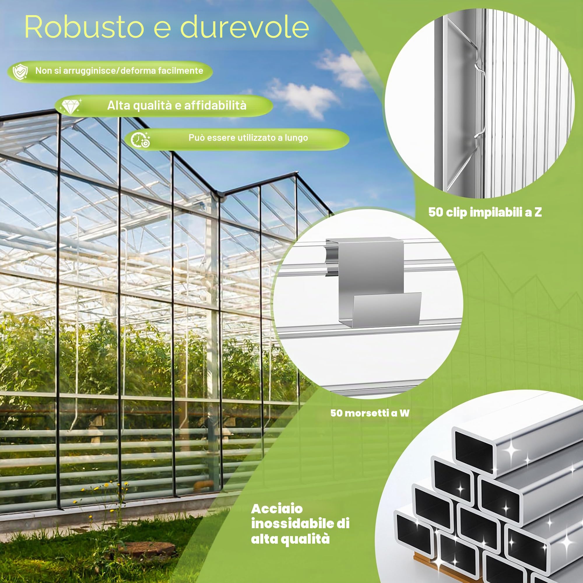 Froadp 14 Pezzi Pannelli Policarbonato per Serre Possono Essere Tagliati a Misura Resistenti ai Raggi UV Lastre Alveolari Alveolare 605x1210x4mm Trasparente Lastre a Doppia Pelle per Serre da Giardino