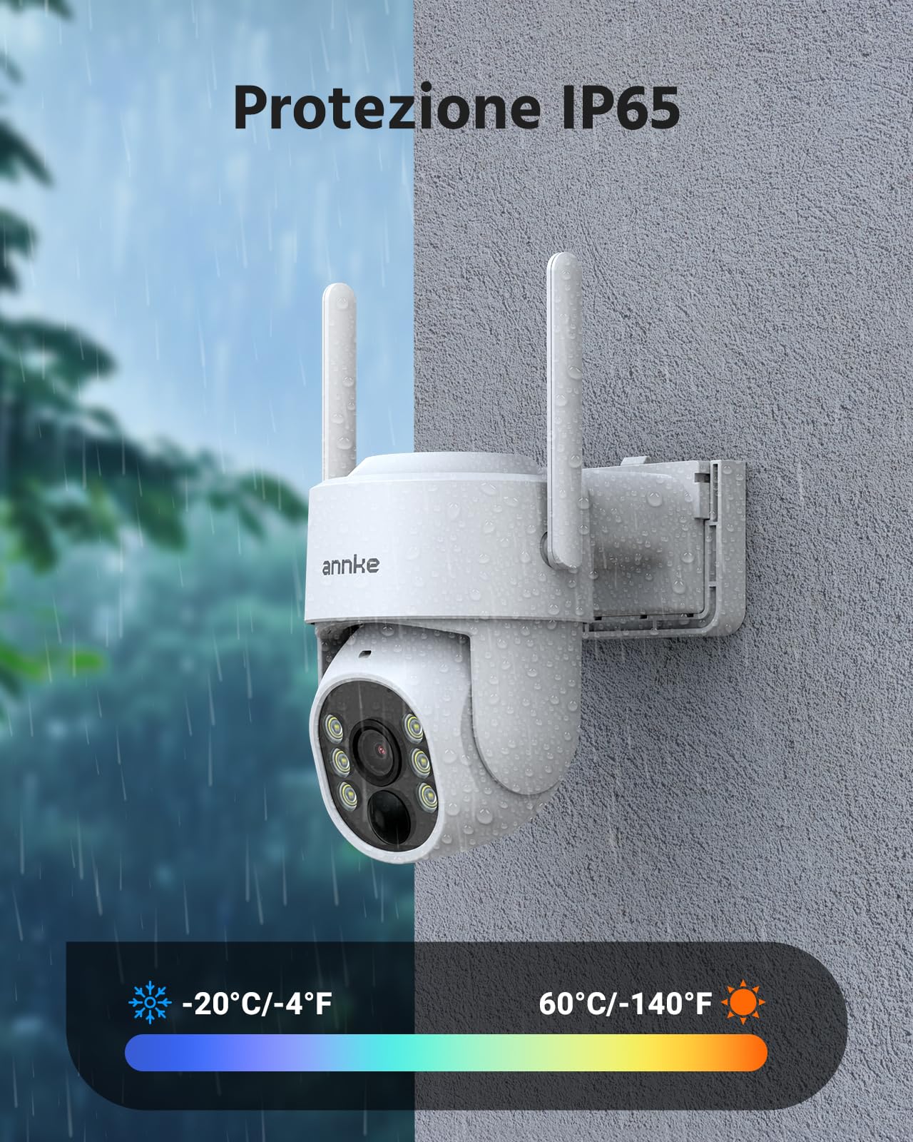 ANNKE Kit Telecamere Videosorveglianza Solare con Monitor, 7" 4CH 5MP NVR | 2x 4MP Telecamera WiFi, Panoramica 270° e Inclinazione 90°, 2 Vie Audio, Rilevamento di Persona, Visione Notturna a Colori