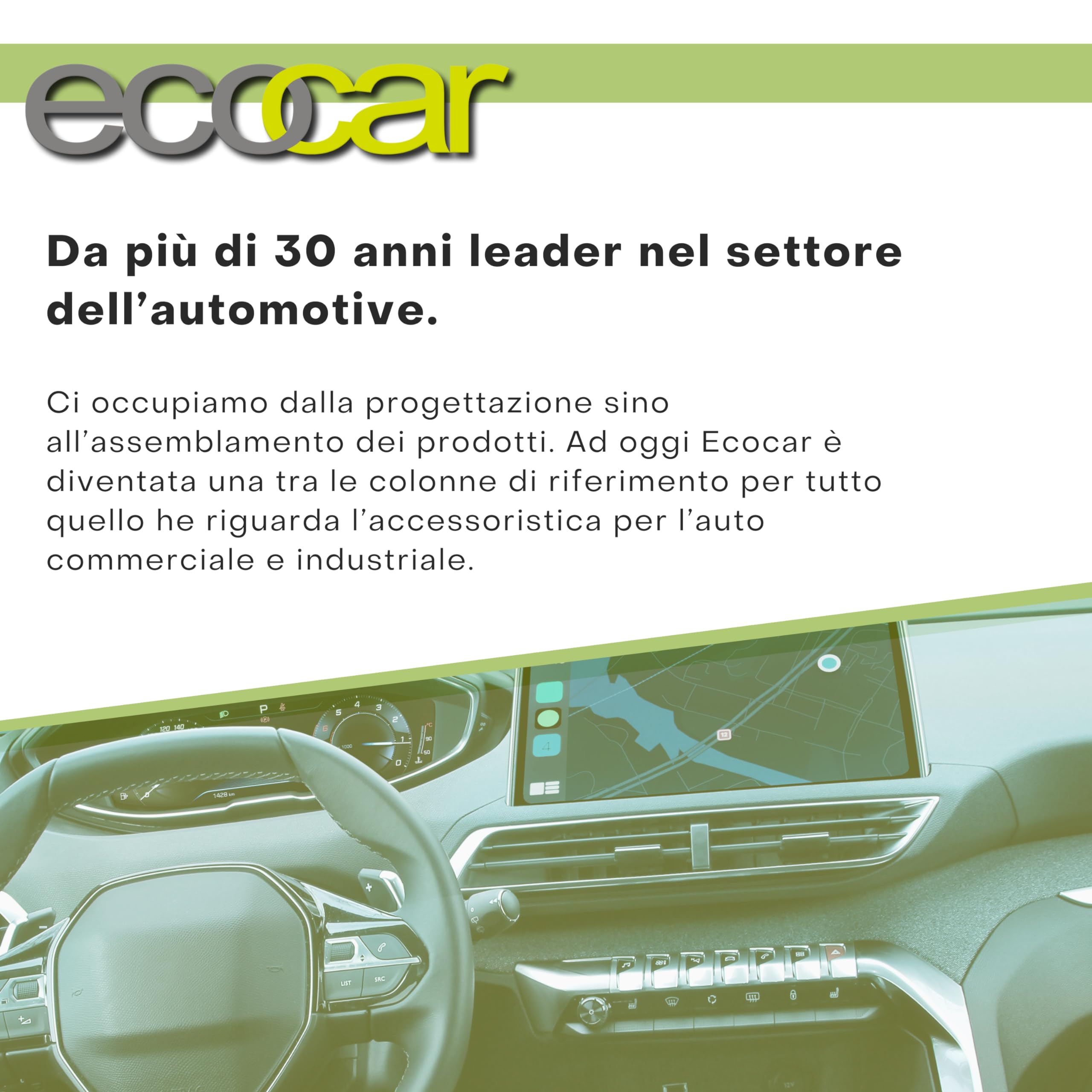 ecocar - Estintore 2kg in Polvere Omologato EN3 per Auto, Casa, B&B, Camper e Ufficio - con Manometro e Supporto Incluso
