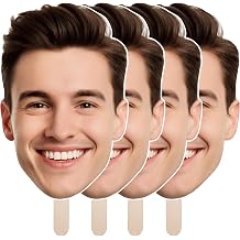 Big Head Cutout on a Stick 6" to 48" Personalized Face Cutouts for Graduation Party, Birthday Custom Photo Booth Decoration Gifts, 1PC