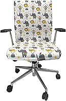 Vista 99 de Ambesonne Funda para silla de oficina en acuarela, selvas exóticas de Hawái, inspiradas en hojas verdes frescas y plantas tropicales, funda