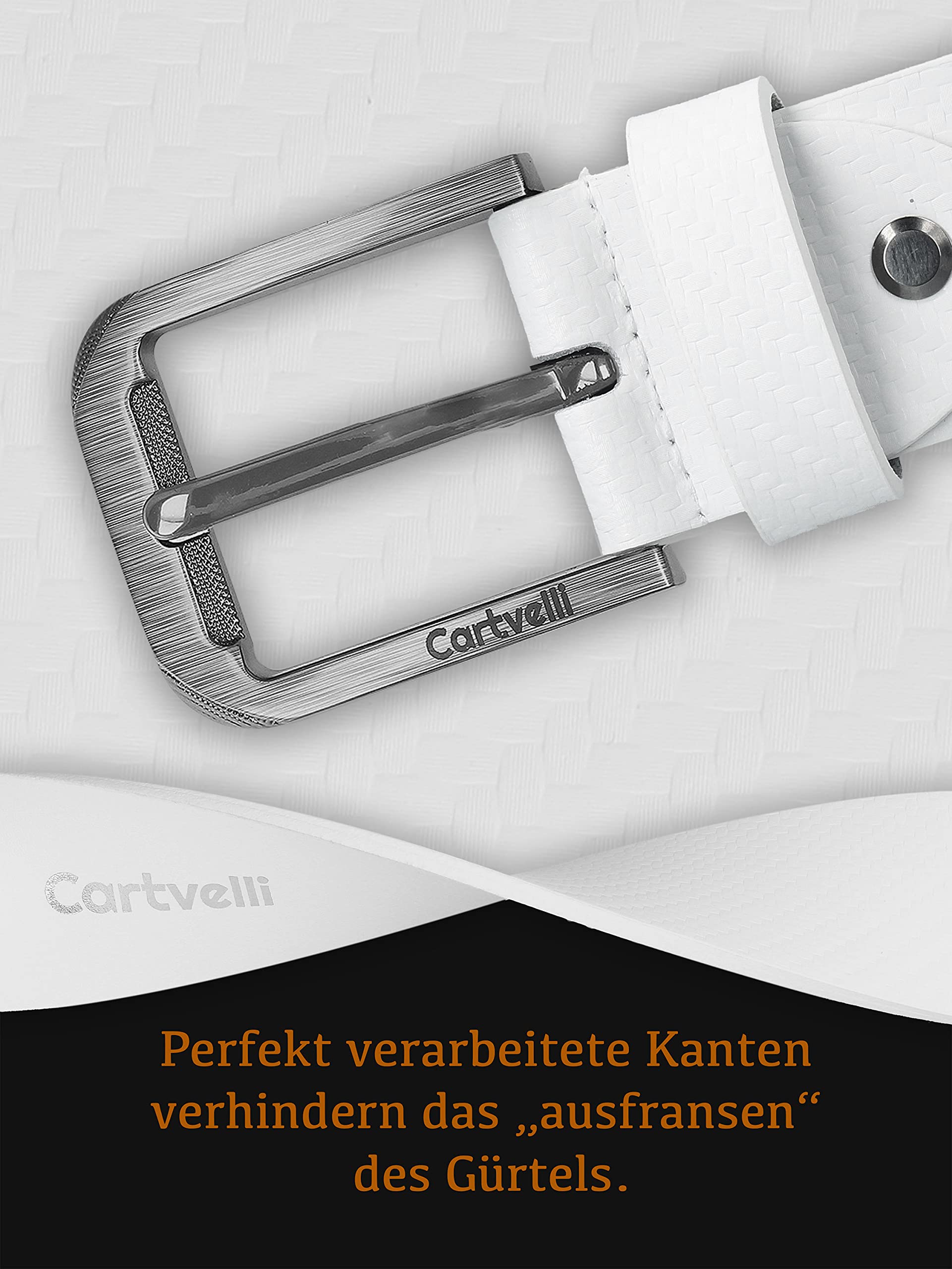 Premium Ledergürtel Herren Carbon - Made in Germany mit Geschenkbox - Echtleder Gürtel 40mm