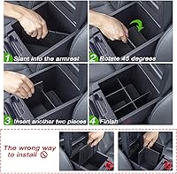 Vista 6 de JKCOVER Divisor de guantera y organizador divisor de consola central compatible con Tacoma 2016 2017 2018 2019 2020 2021 2022 2023 accesorios