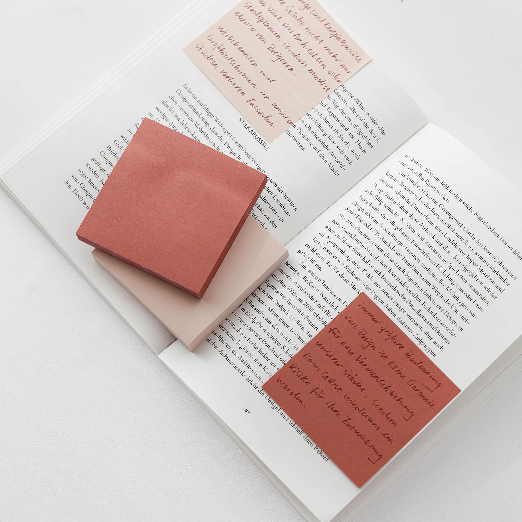 Ordinate Sticky Notes, vintage palet, 2 blokken, 100 vellen per vel, 75