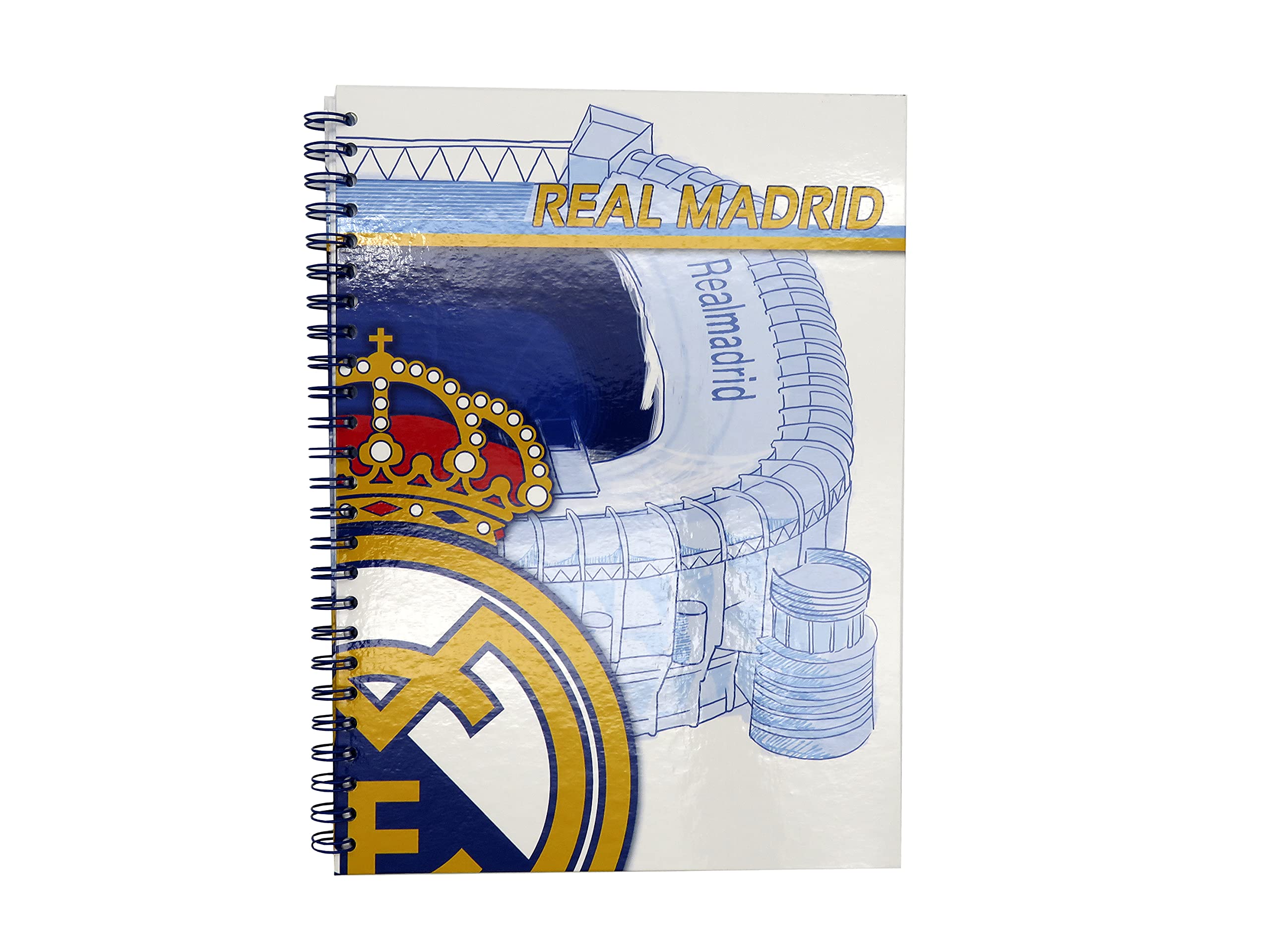 Real Madrid CF – Spiral Folder with 30 Pockets, Multicoloured, Official Product (CyP Brands)