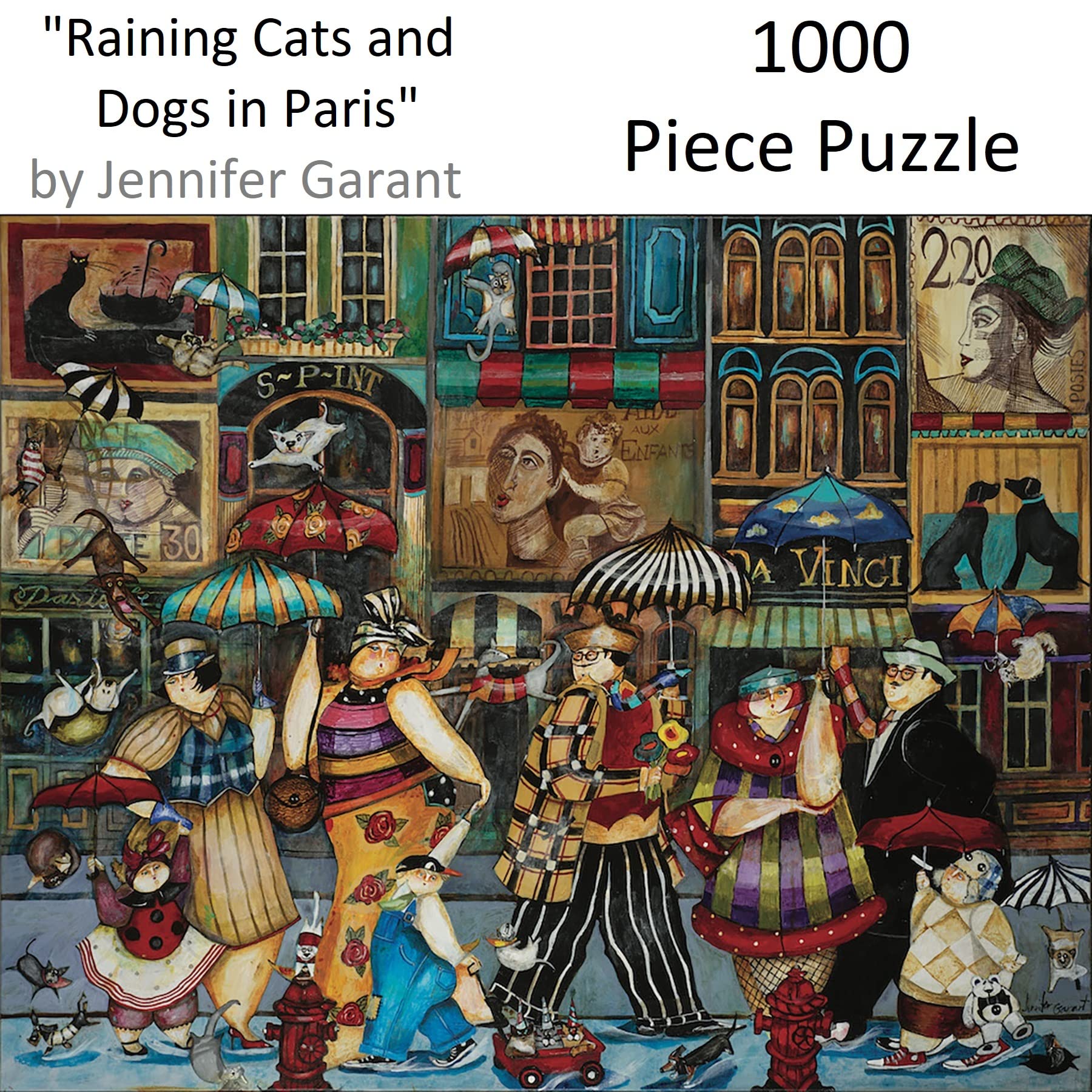 Amazon.com: Hart Puzzles Raining Cats and Dogs in Paris by