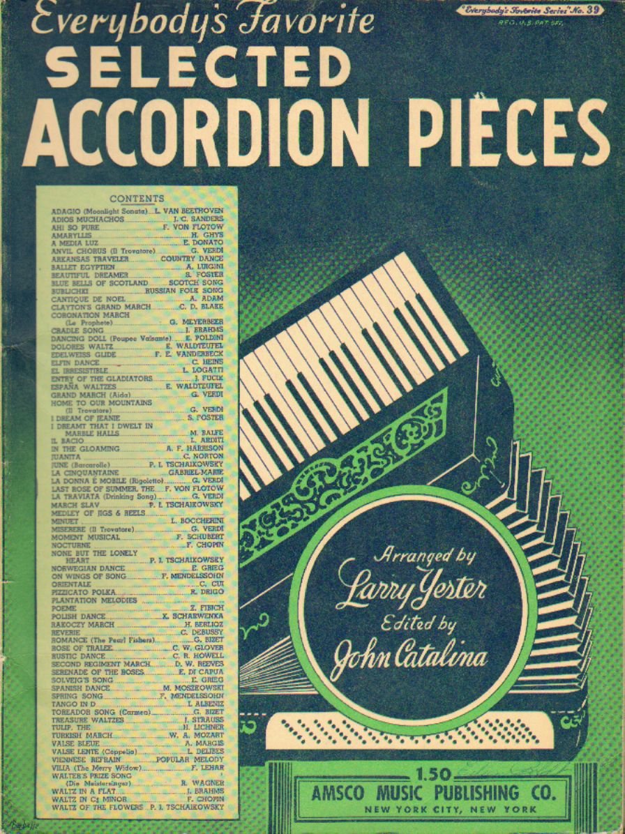 Selected Accordion Pieces ("Everybody's Favorite Series", No. 39