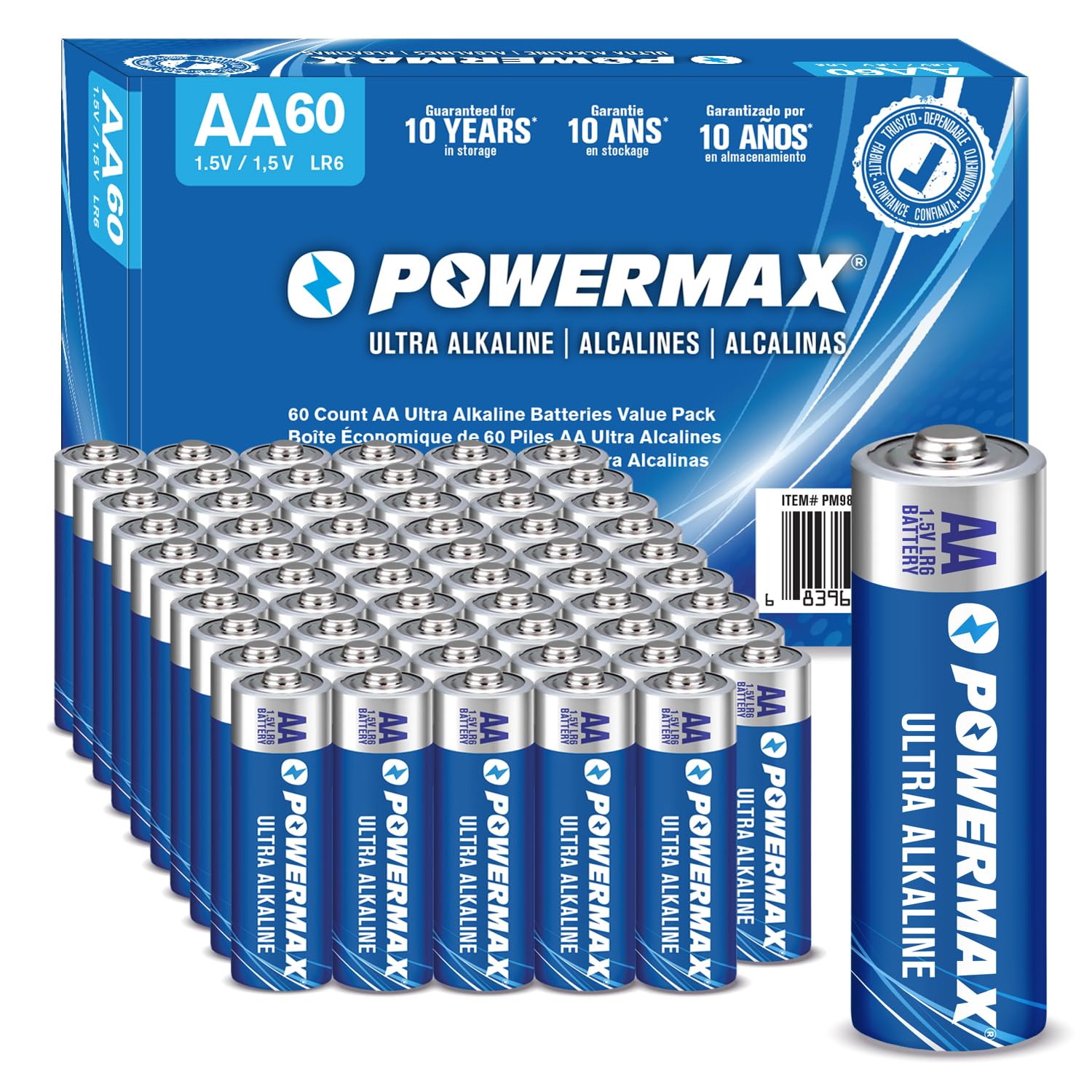 Powermax 100-Count AA Batteries