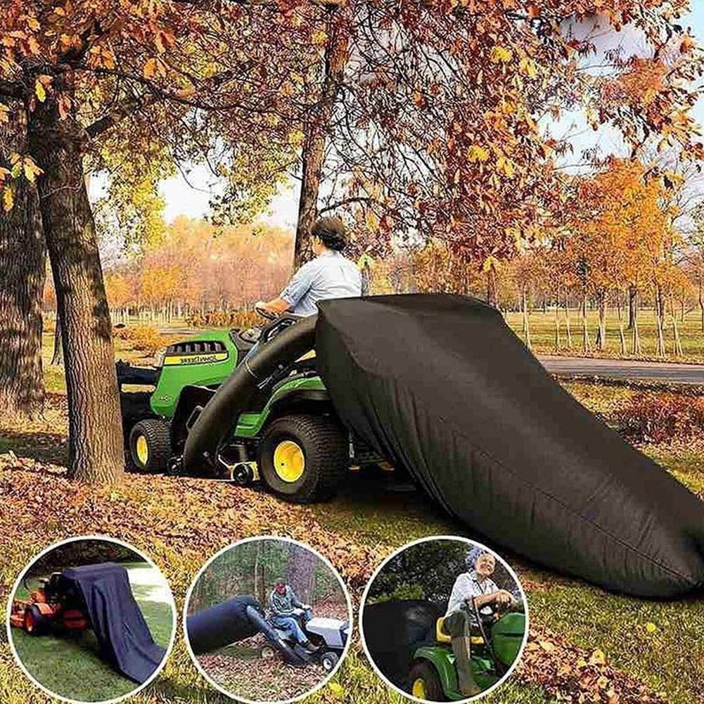 Rasentraktor Laubsack, Anti-Drop-Grasfänger, Heavy Duty Grasfangsack, Upgraded Rasentraktor Laubsack, Laubsammler für Reitrasenmäher 244 x 142 cm