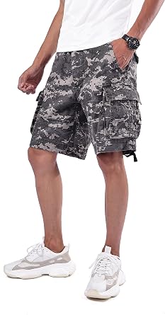 Backbone Mens Army Tactical Military Cargo Shorts Work Fishing Camping Camo Shorts