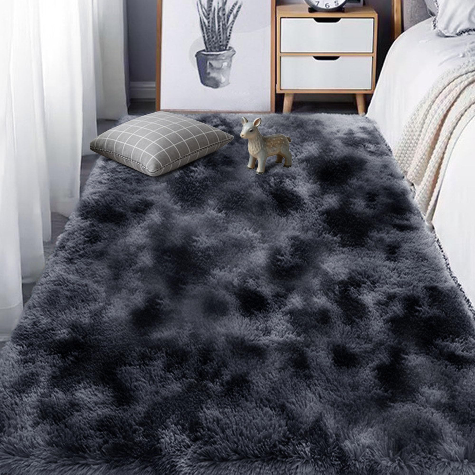 Tapis lavable en machine et moelleux pour chambre ou grand salon