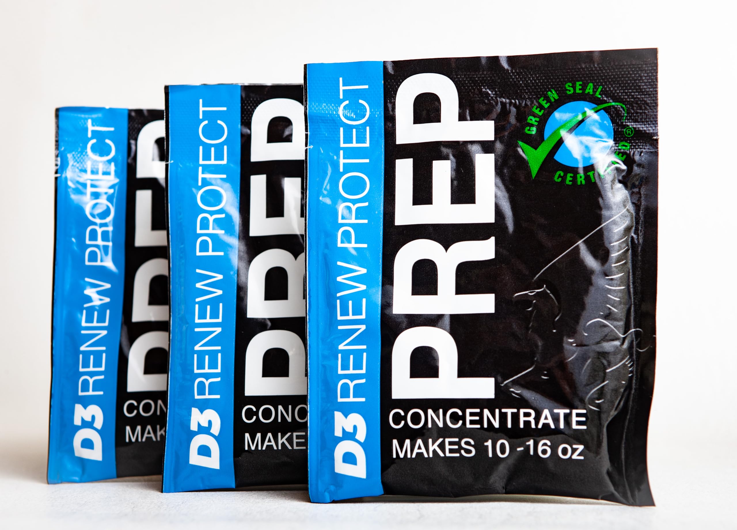 D3 PREP Cleaner Concentrates (Pack of 3) - Surface Preparation Solution, Makes 32-48 Ounces - Vehicle Surface Cleaner, Prepares for Protectant Application