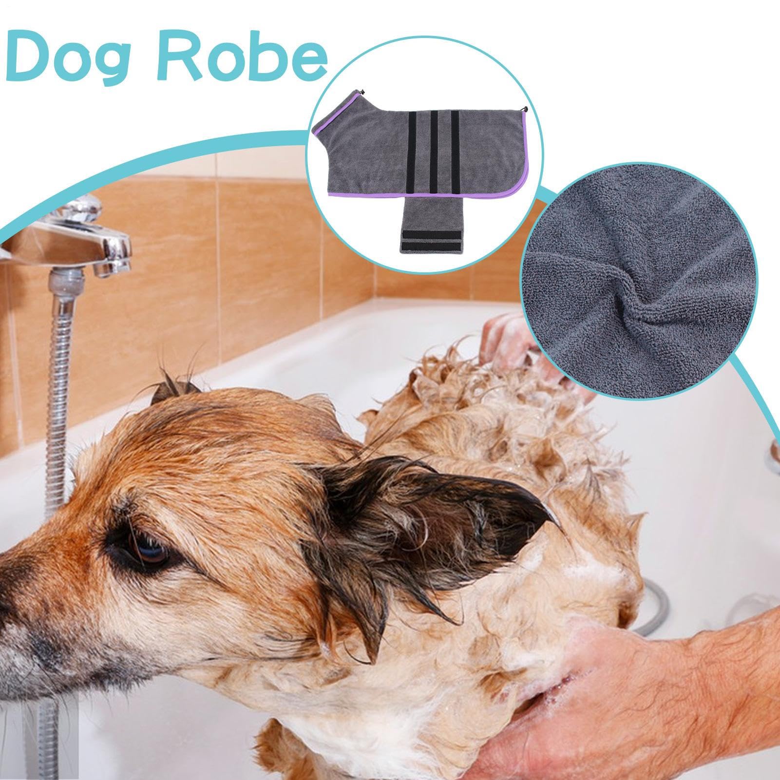 Peignoir Séchant Pour Chien Serviette en Microfibre Douce et Super