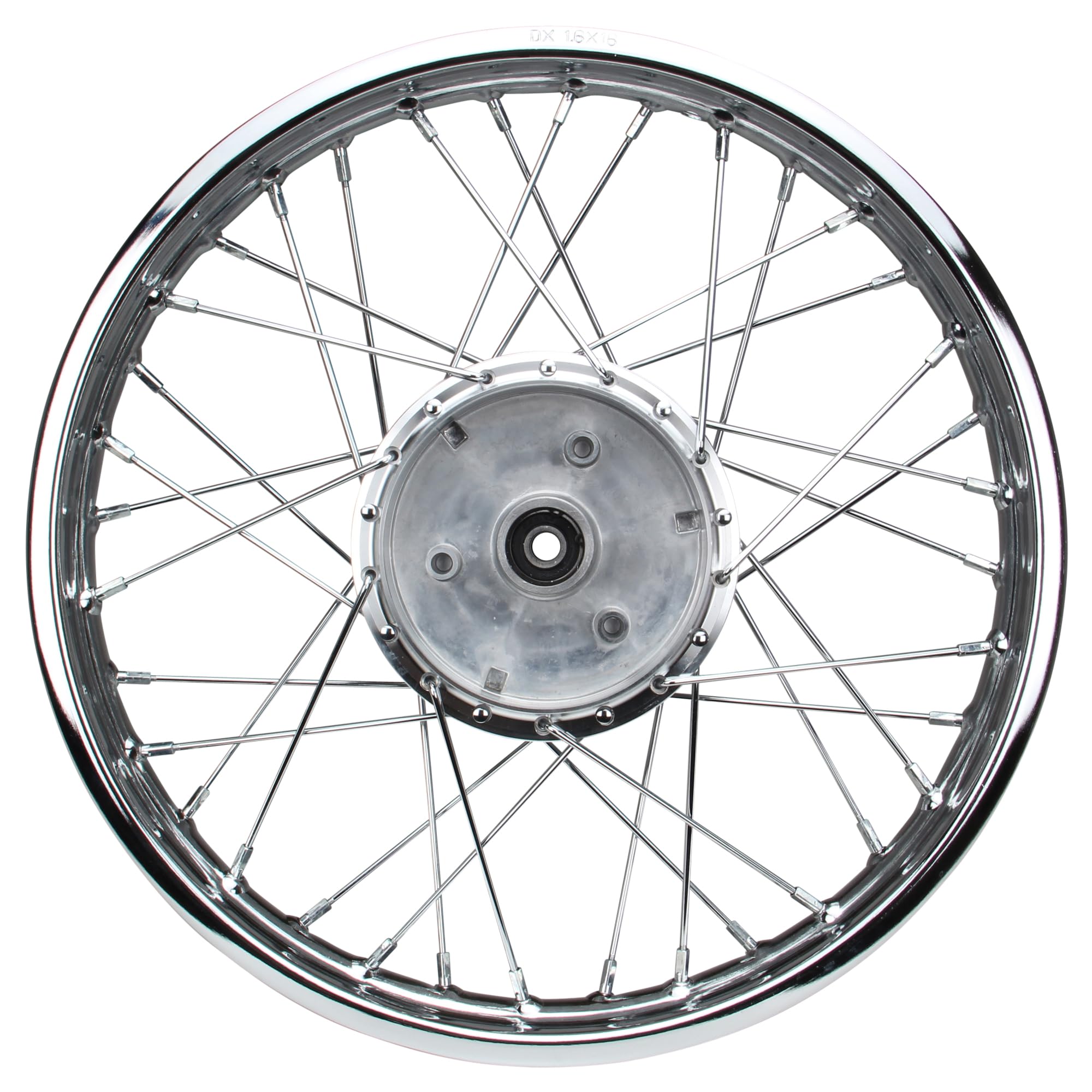 Stahl Speichenrad inkl. Speichen Nabe Felge 1,6x16 Zoll kompatibel mit Simson S50 S51 Star KR 51 Schwalbe Duo