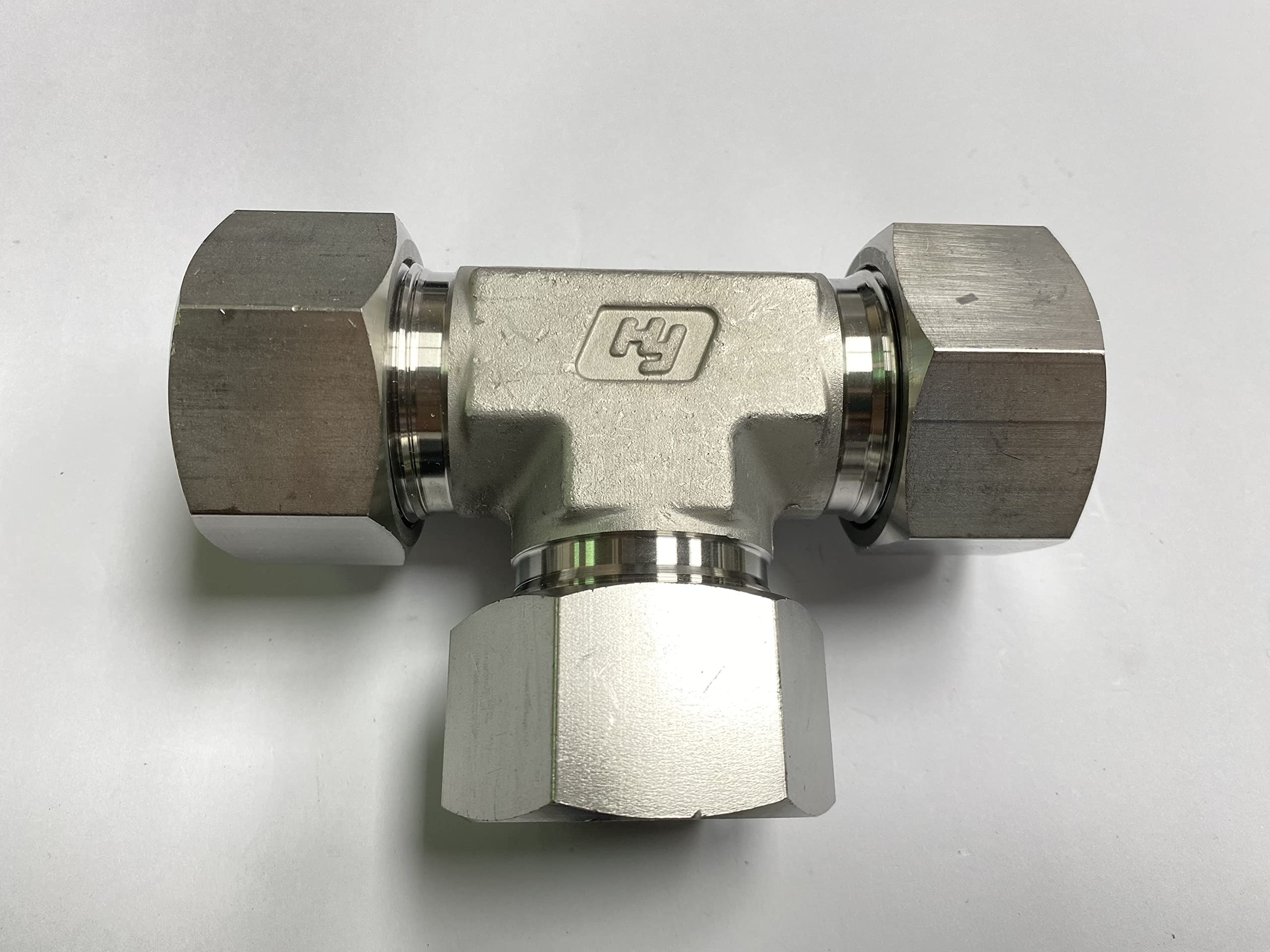 Tubo de acero inoxidable 316 unión en T Hy-Lok CTA-30M-S316 de 30mm