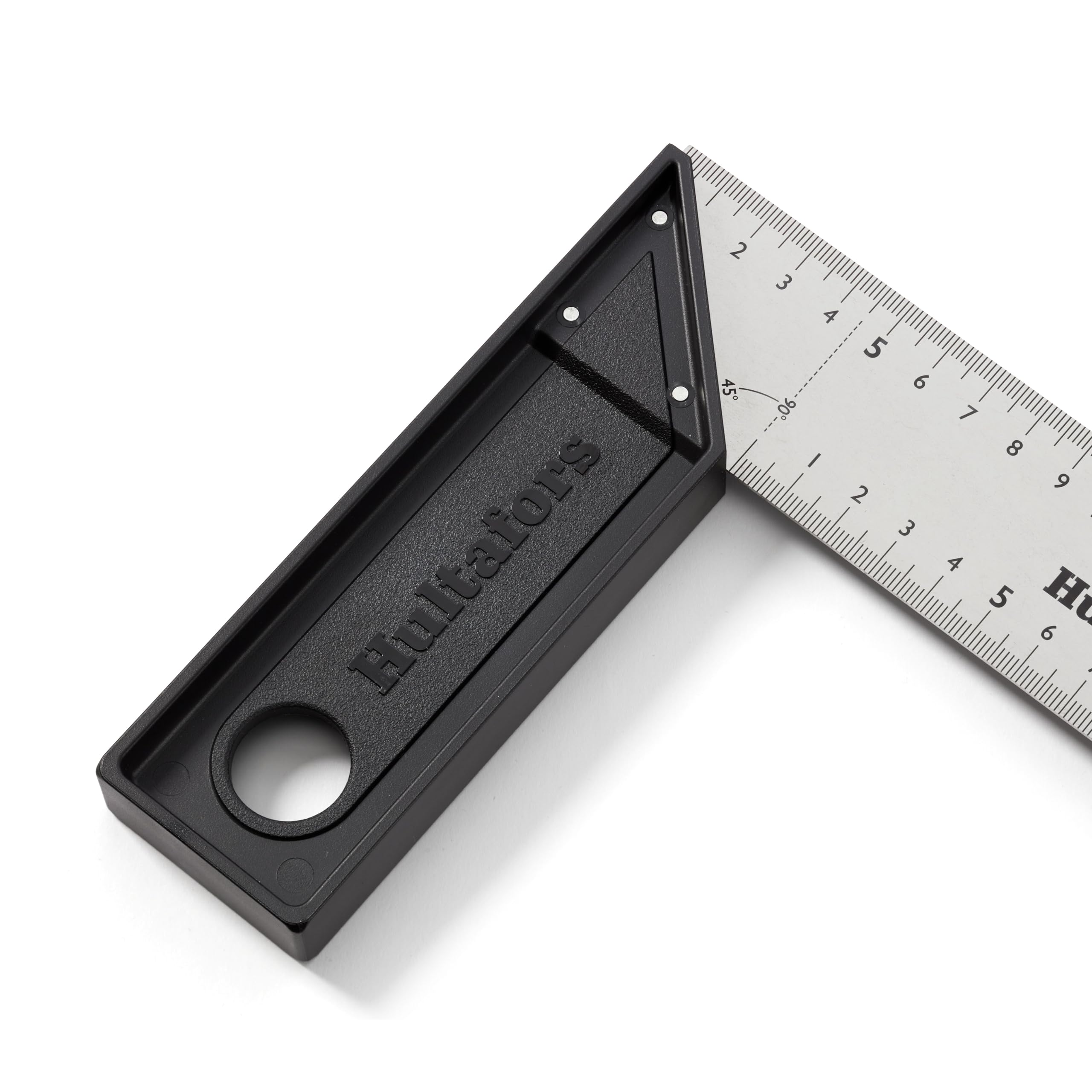 Angolo di inclinazione regolabile in alluminio di Hultafors I 300 mm x 45 mm, angolo pieghevole con determinazione a 45°, 90°, 135° e 270°, Made in EU, con tacche di taglio e linea centrale I 253120