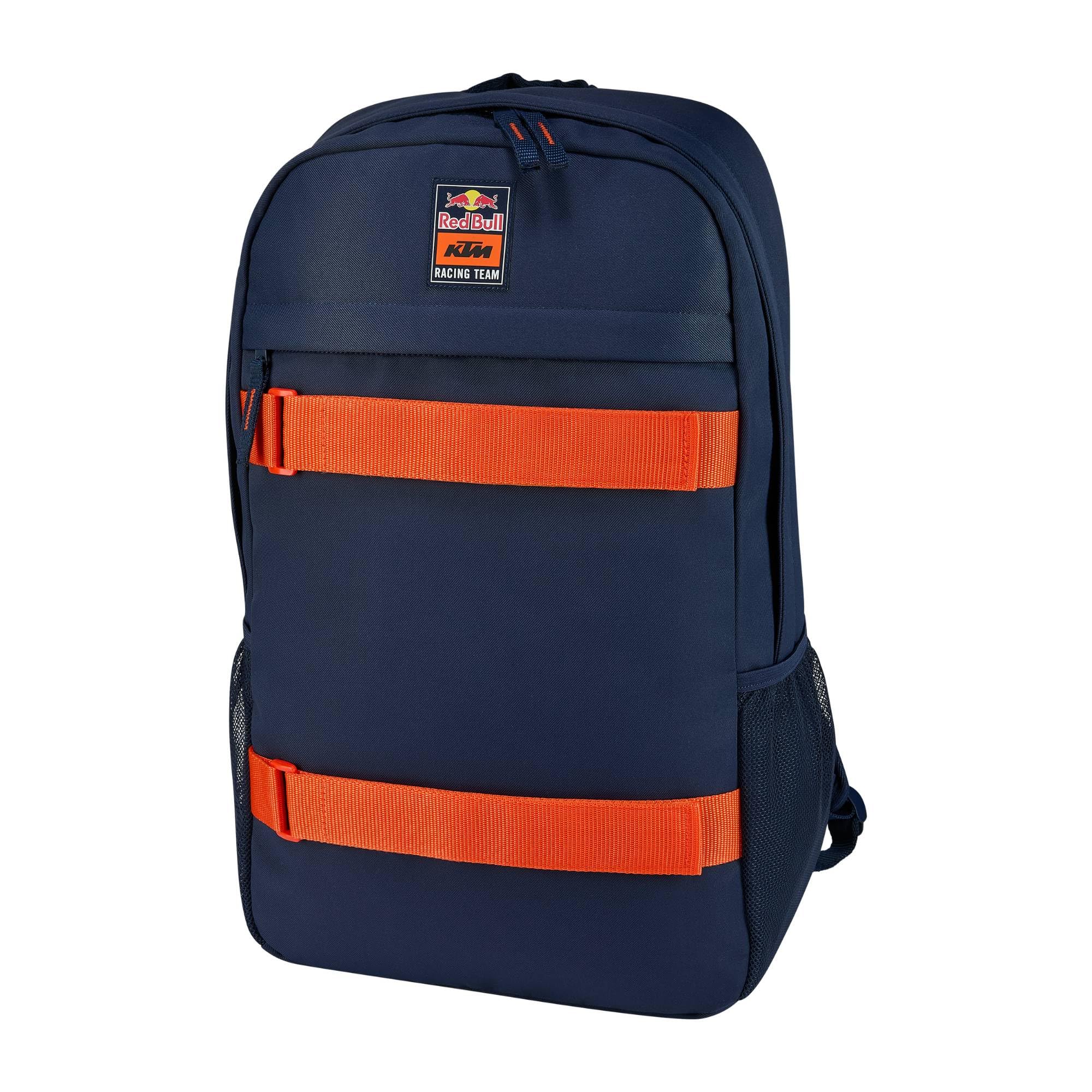 RB KTM Racing Essential Backpack U F801 Rucksack | Offizieller MotoGP Fanartikel - 100% Polyester - Dunkelblau/Orange - Motorsport - Merchandise