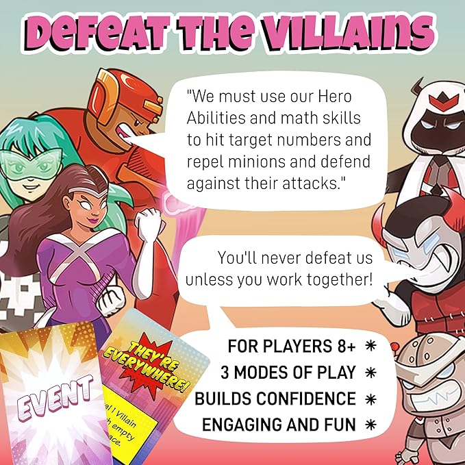 Outnumbered: Improbable Heroes juego de mesa educativo miniatura 3