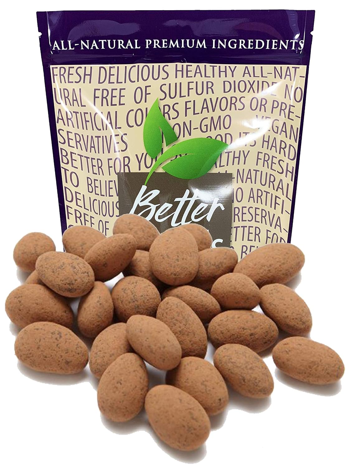 No Sugar Added Cocoa Dusted Almonds Made with Allulose