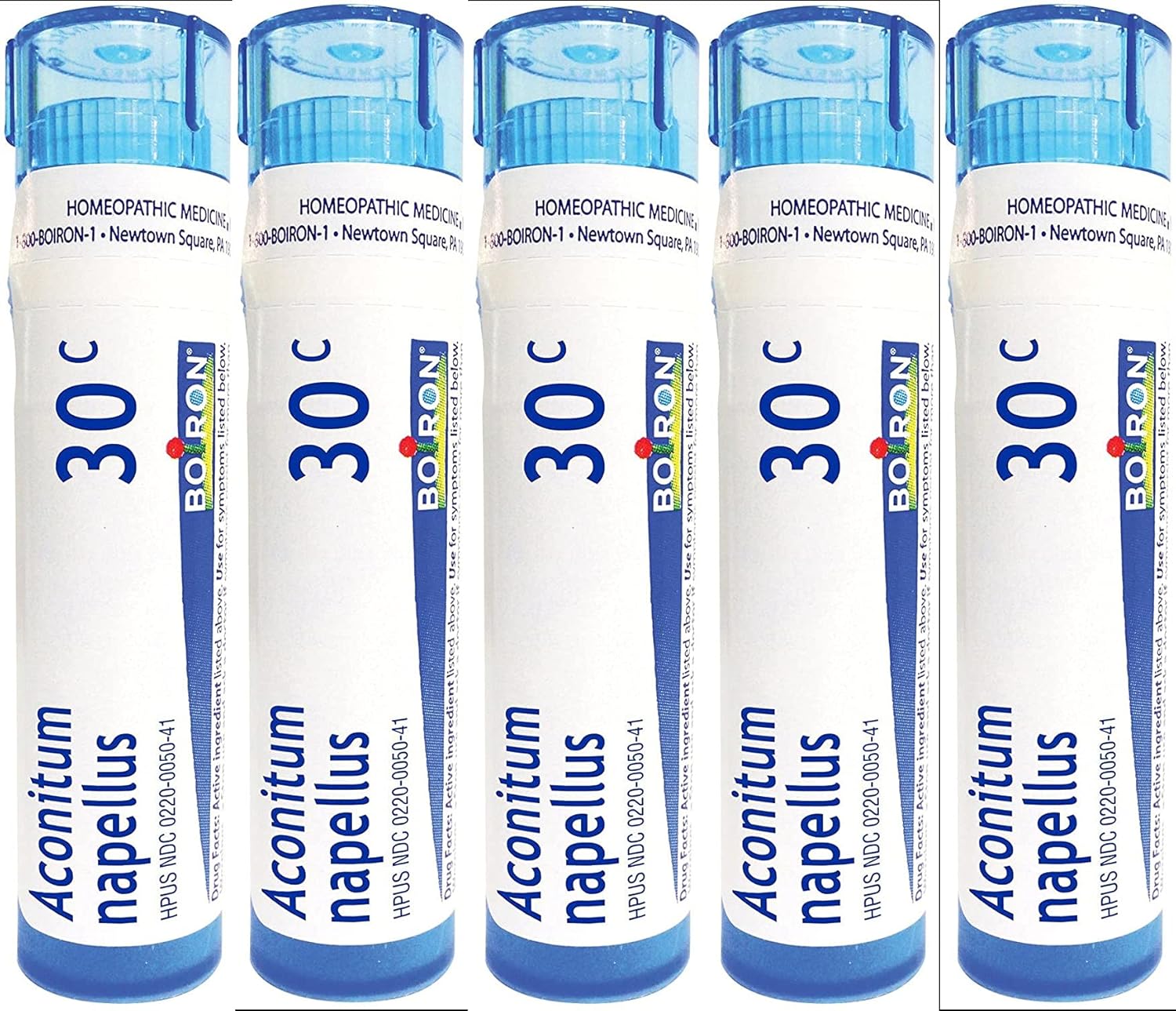 Boiron Aconitum Napellus 30C (Pack of 5), Homeopathic Medicine for Fever