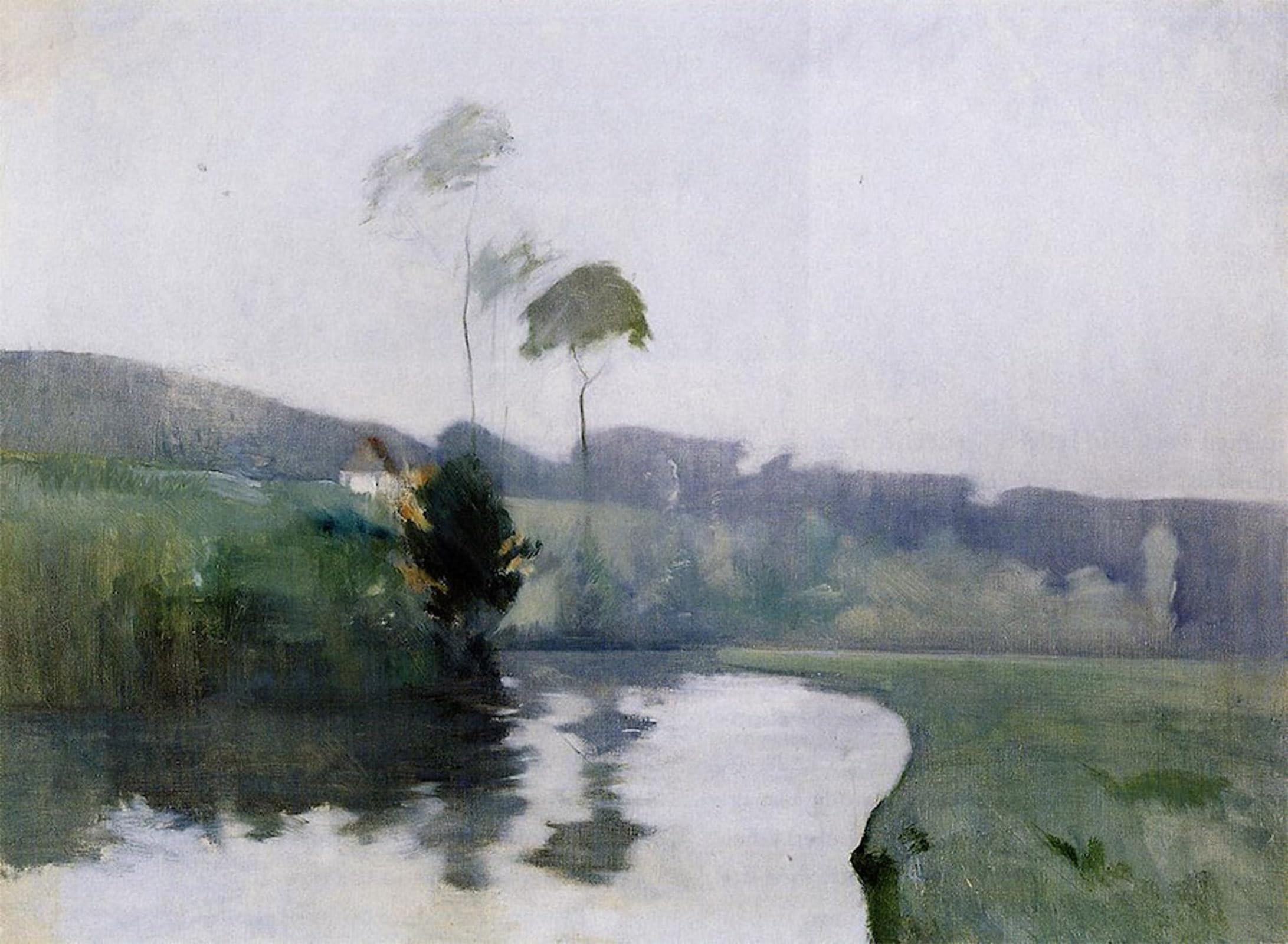 POSTERIIk Vintage Print Pop Art Landscape Artwork Springtime by John Twachtman Art Prints for Office Home Decor 60x90cm