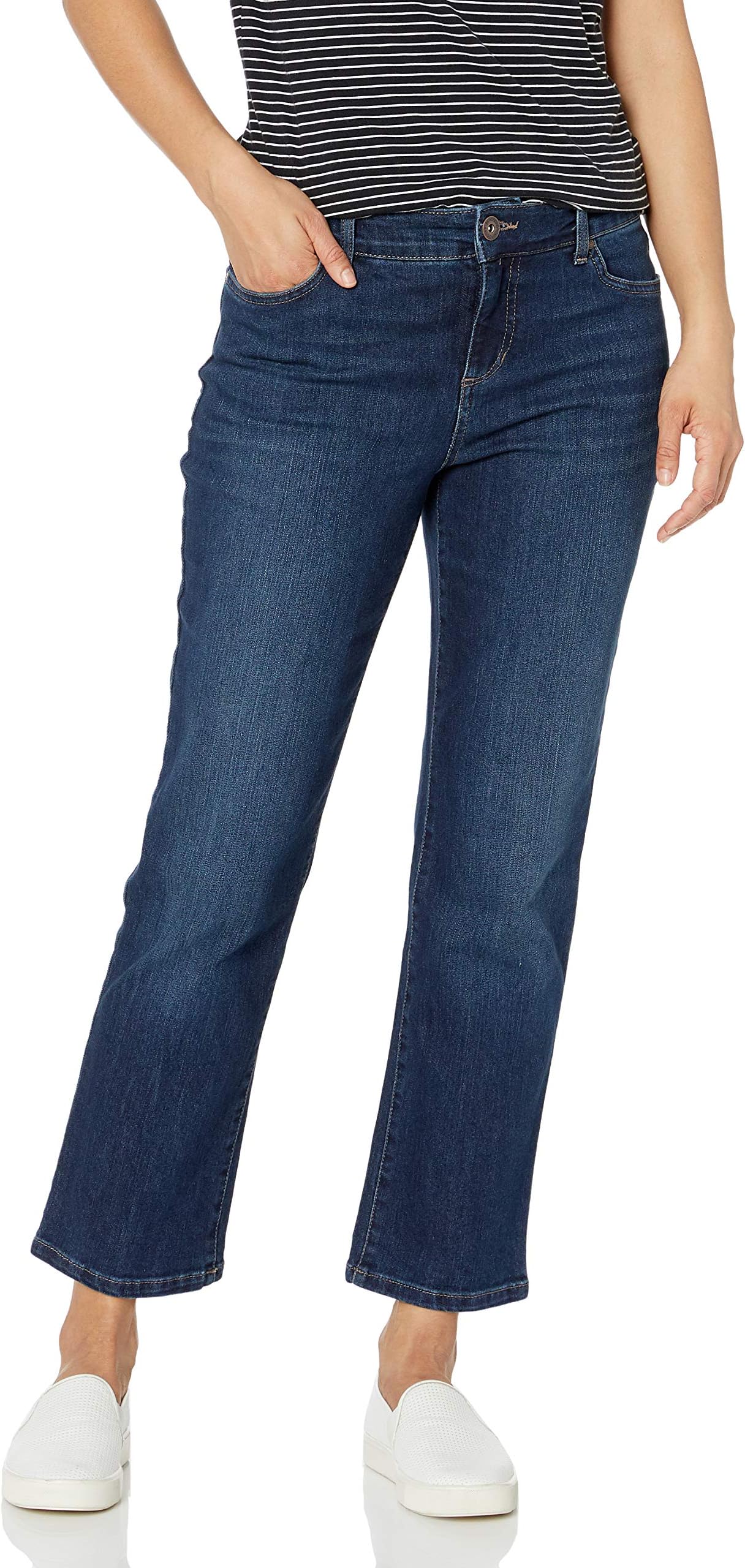 BandolinoWomen's Plus Size Mandie Signature Fit 5 Pocket Jean