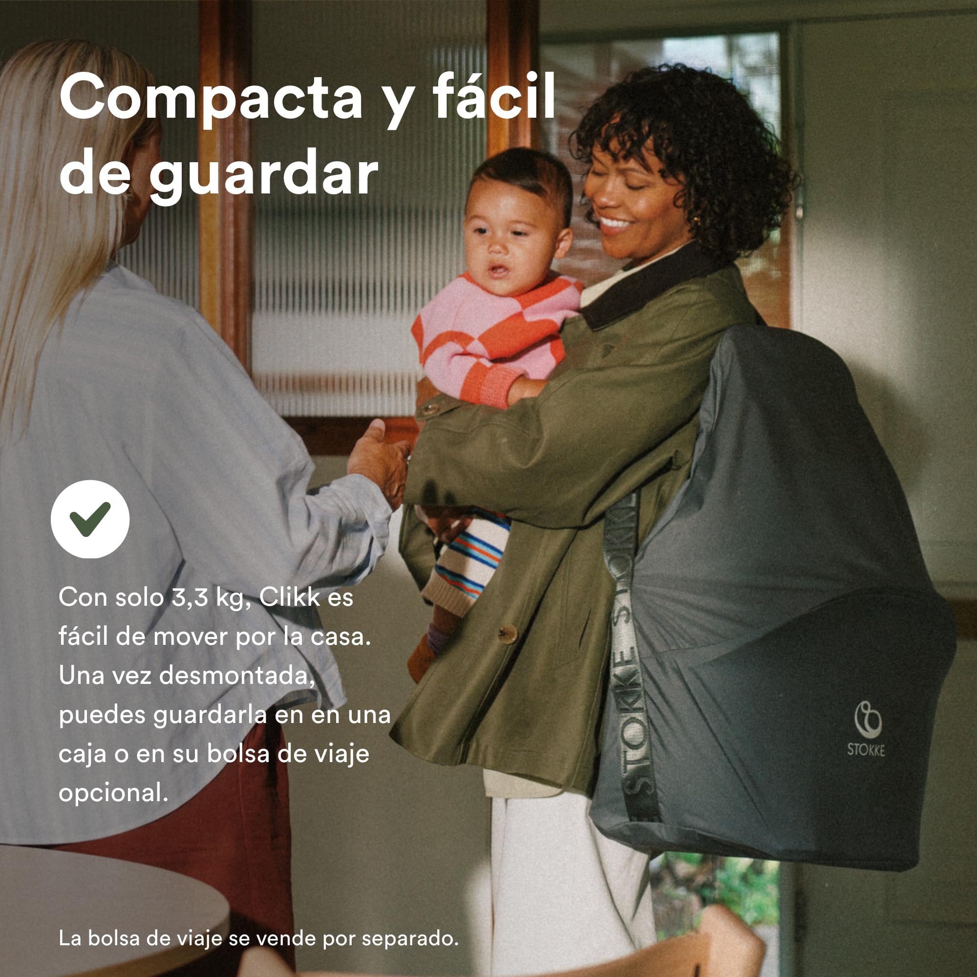 Stokke Clikk - Silla alta, color gris nube