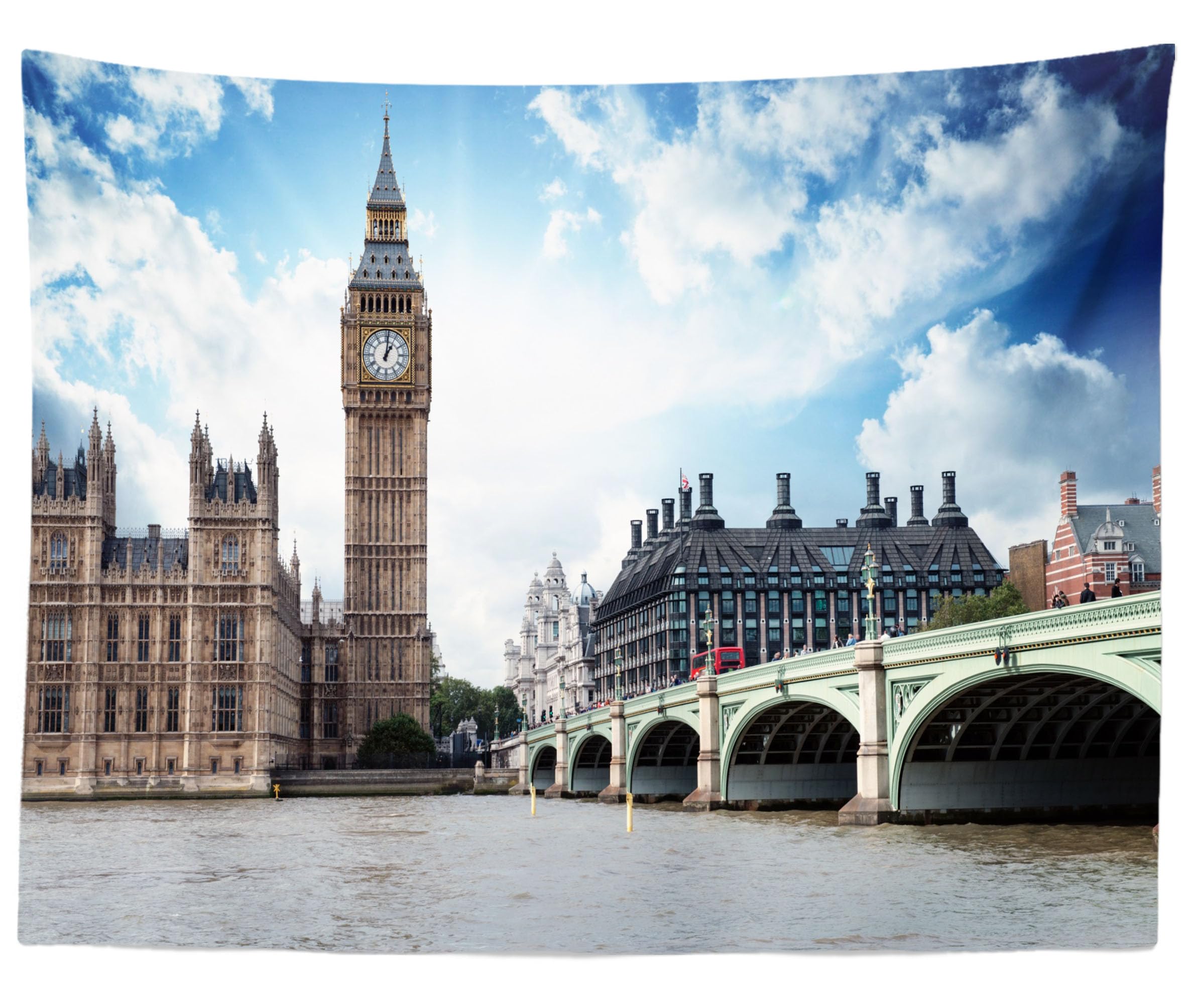CORFOTO Fabric 10x6.5ft London Backdrop Photography Thames London - View #7