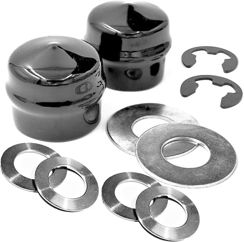 Wheel Hardware Kit Compatible With Husqvarna Craftsman AYP Poulan Huskee Jonsered 532188967 532121749 812000029 121748X 121749X 583512801 532436874 12000029 -Thrust Washers EClips & Hub Caps