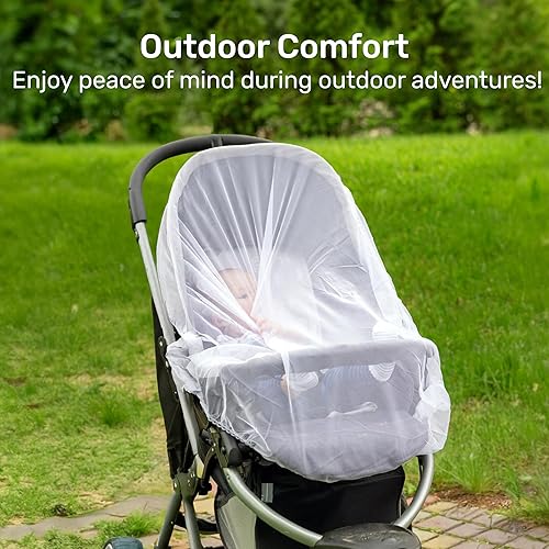 Miniatura 18 de Enovoe Mosquitera para cochecito, moisés, cuna, cubierta de mosquitera azul para bebés, para corrales, Pack N Plays, Mini cuna