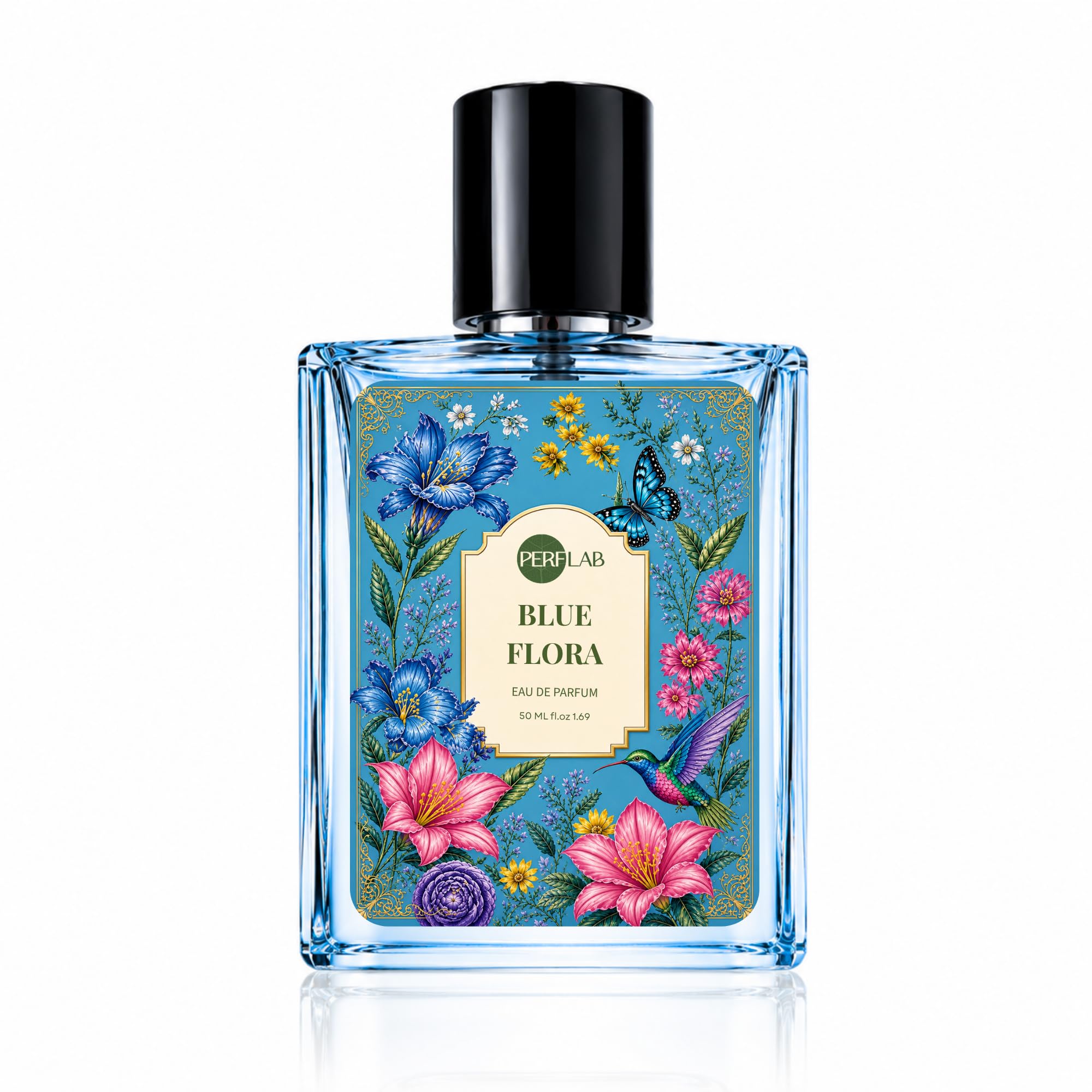 Blue Flora Eau De Parfum for Women & Men 50ML | Fresh Aquatic Floral Perfume Spray | Long Lasting Luxury Fragrance with Blue Blossom Notes | Daily Wear Party Office Use Scent-image-21