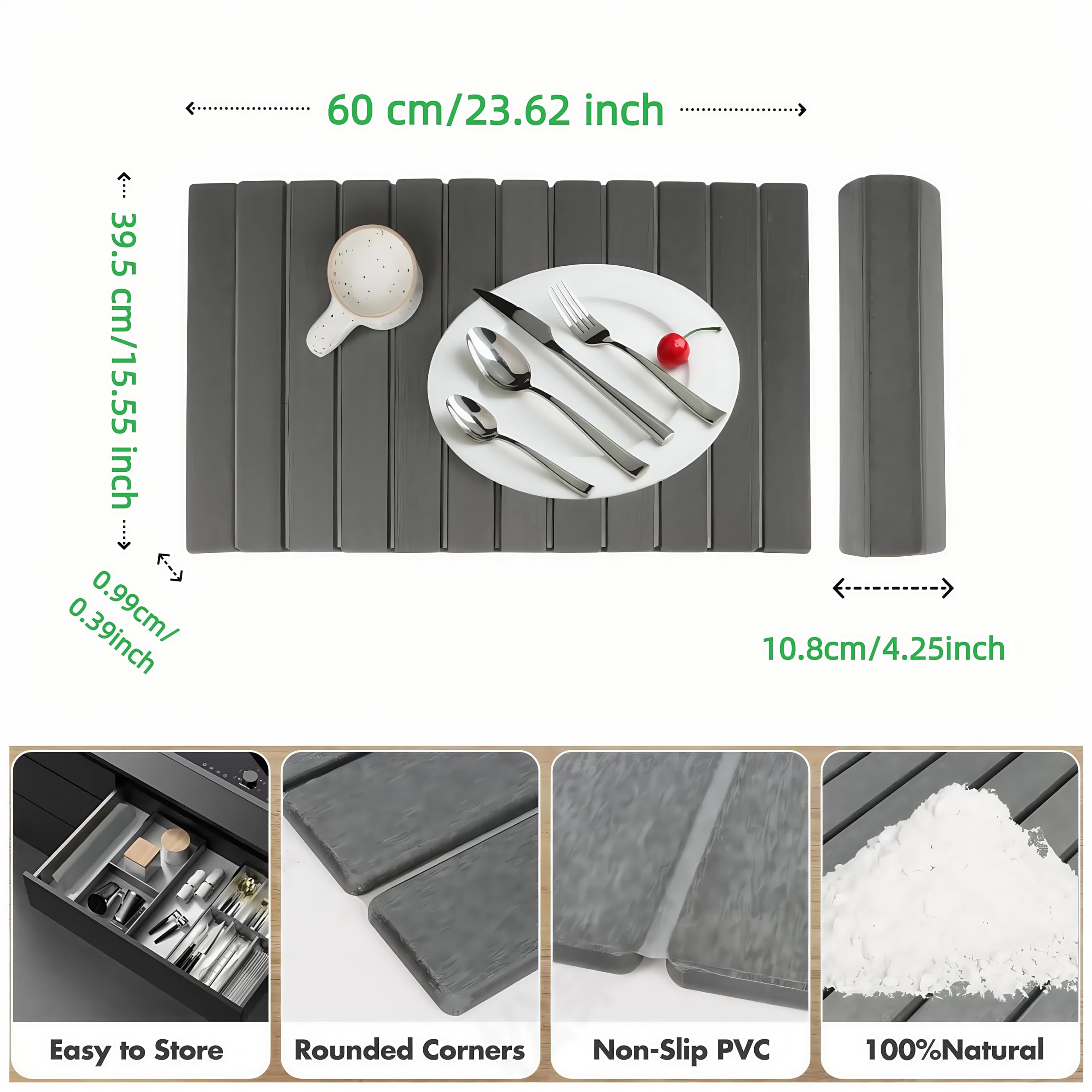 roonka stone drying mat for kitchen counter 24