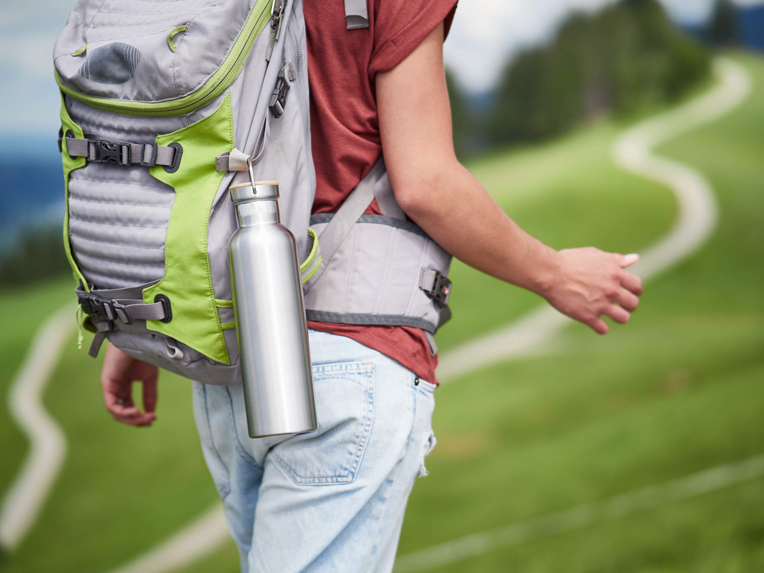 Pandoo Gourde Pliable En Silicone 700 Ml, Sans BPA, Anti-fuite Et Réutilisable, Bouteille D'eau Légère Pour Le Sport, L'extérieur, Les Voyages, Le Fitness, Noir Et Violet