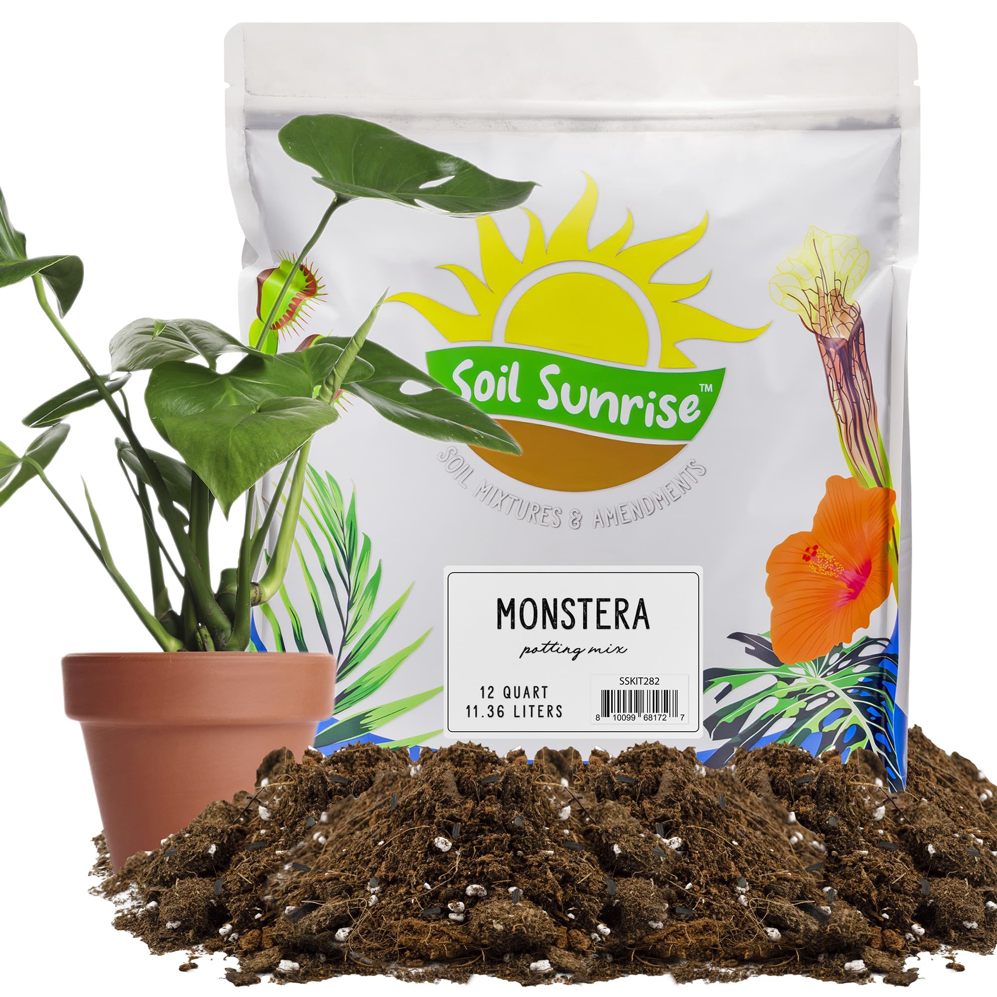 Soil Sunrise Monstera Houseplant Potting Soil Mix