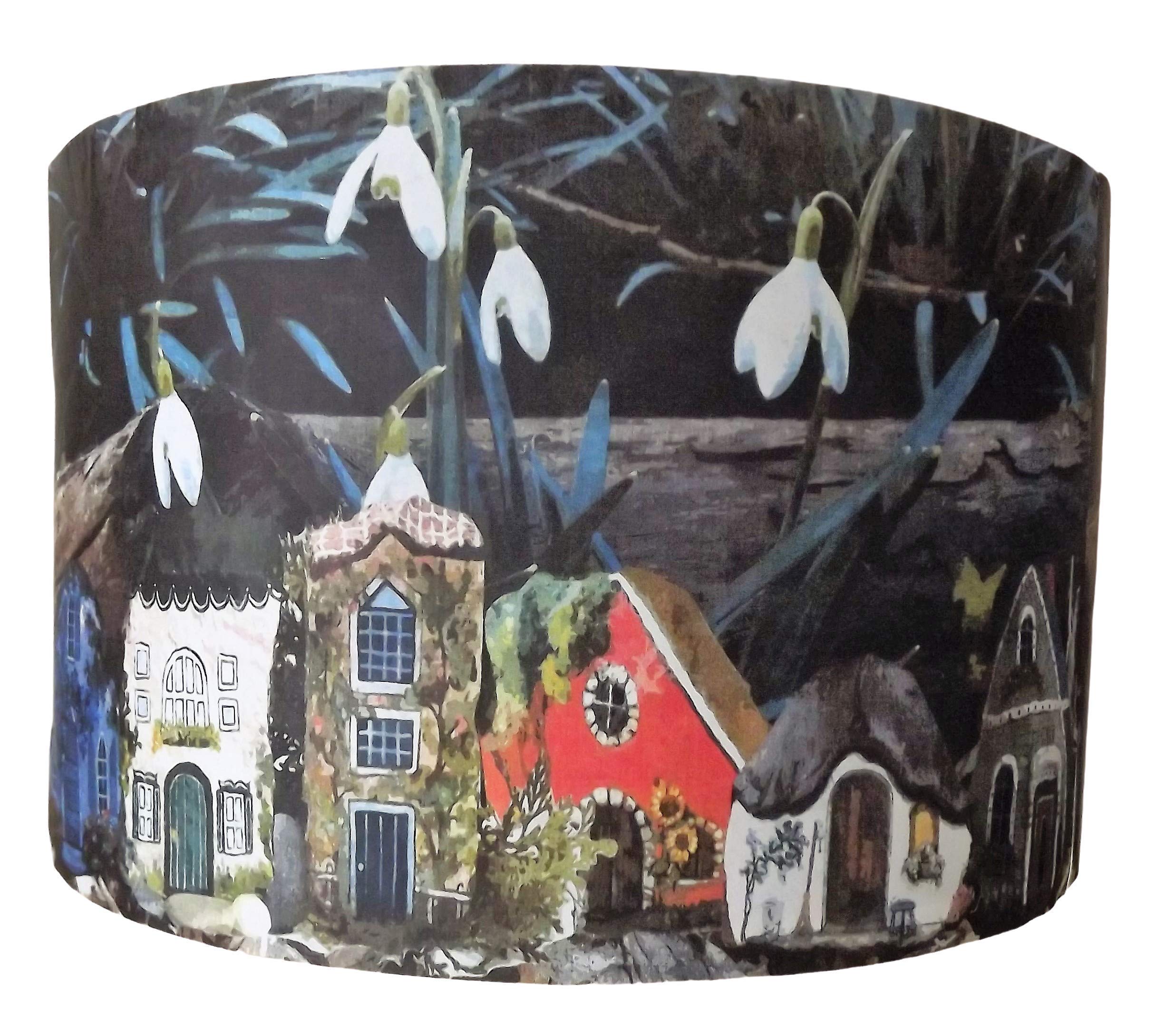 Fairy Street Lampshade, light shade, shabby chic, rustic, street scene.