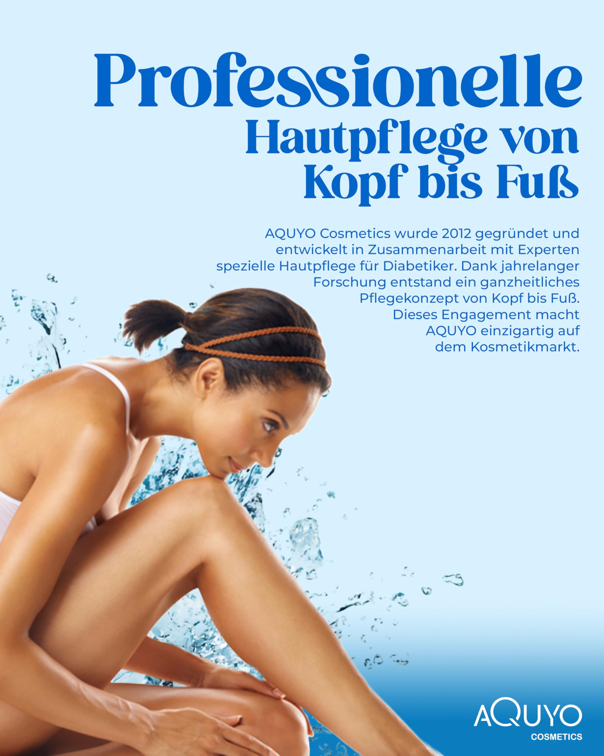 Blueline Fußcreme gegen Hornhaut und Fußpilz (3x 500ml) | Creme für trockene, rissige Füße und Entzündungen der Haut | Fusscreme mit 15% Urea | Fusspflege zur Behandlung von Schrunden