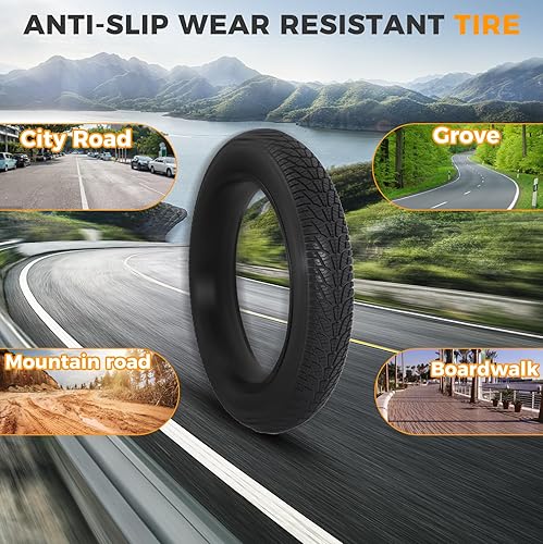 Miniatura 6 de 2 neumáticos gruesos para bicicleta de 20 x 3.0, 2 tubos de neumáticos gruesos de 20 x 3.0 y kit de herramientas de reparación de bicicletas,