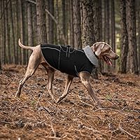 Vista 8 de Lelepet Abrigo cálido para perro, chaleco de vellón reflectante para perro, chaqueta impermeable a prueba de viento, abrigos para clima frío