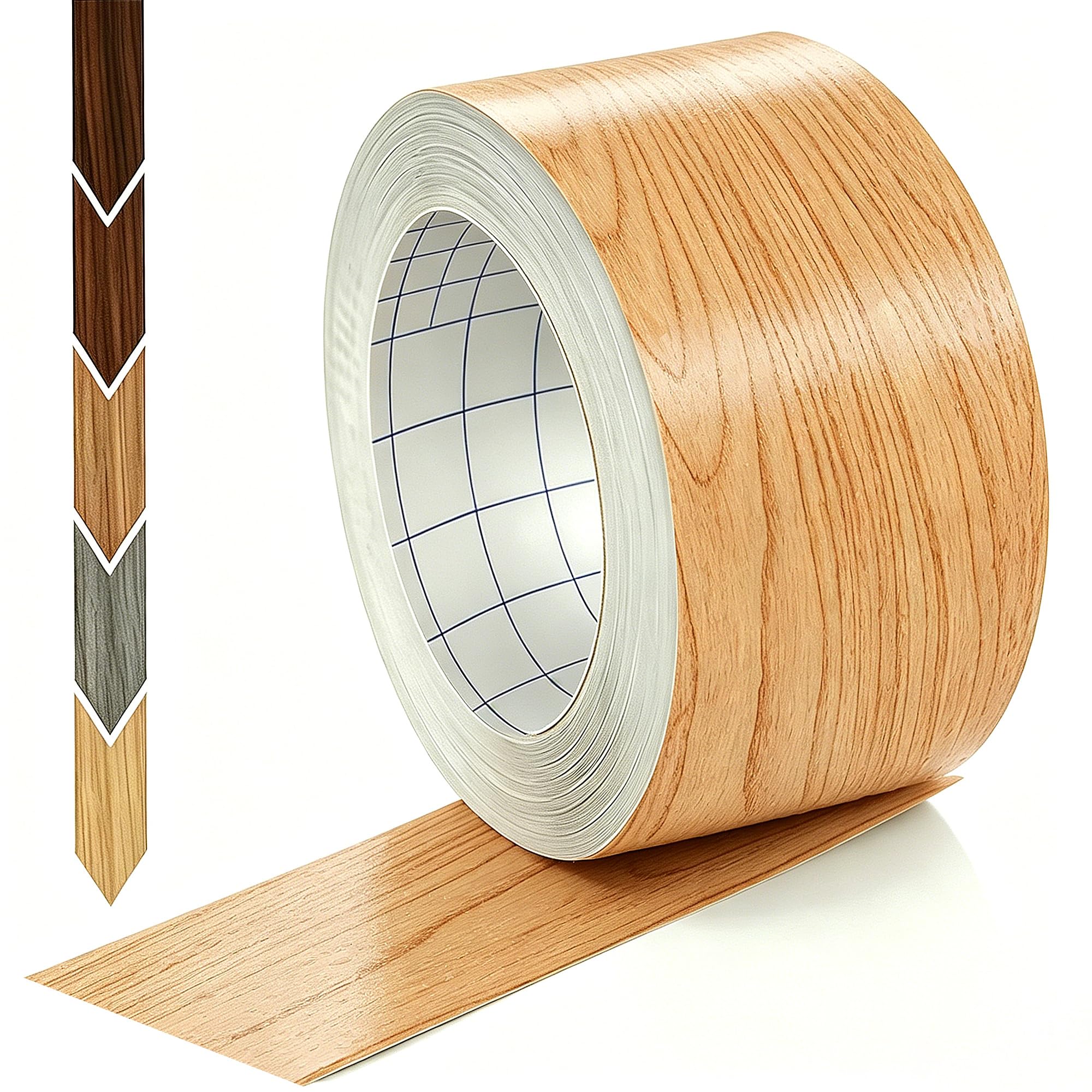 GSCIT Club Wood Grain Repair Tape, 2.4 inch X 15ft Self Adhesive Maple Grain Repair Patch for Tables, Chairs, Baseboards, Doors, Windows, Floors, Handicraft DIY.