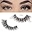 FARRED Mink Lashes False Eyelashes Cat Eye Lashes Wispy Mink Eye Lash Fluffy Eyelash Natural Look 10 Pairs Fake Lashes Pack Volume Lash Strips Pestaas (Z09|10-15MM)