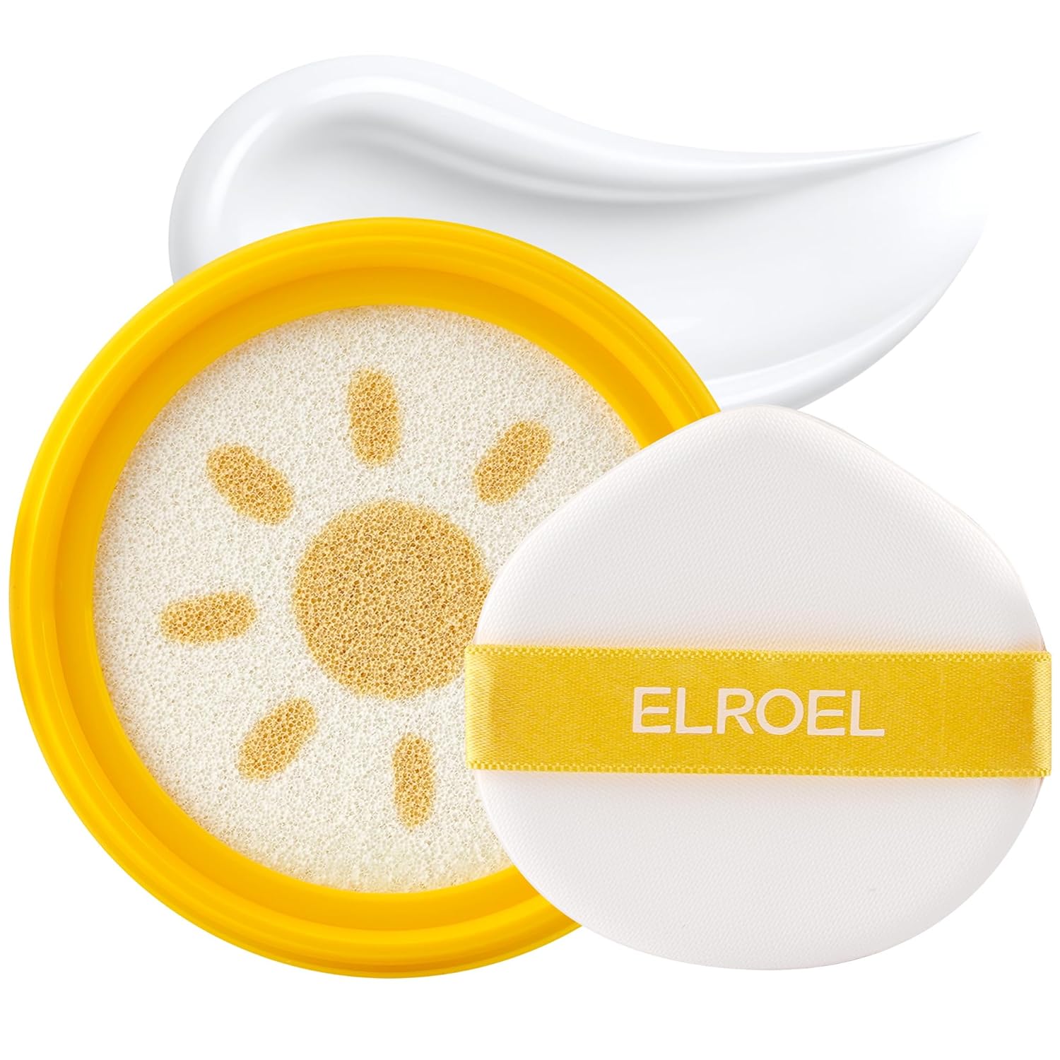 Pang Pang Big Sun Cushion Plus Refill - Korean Hypoallergenic & Cooling Face Sunscreen with Puff Sponge - Broad Spectrum SPF50+ PA++++ (0.88 oz)