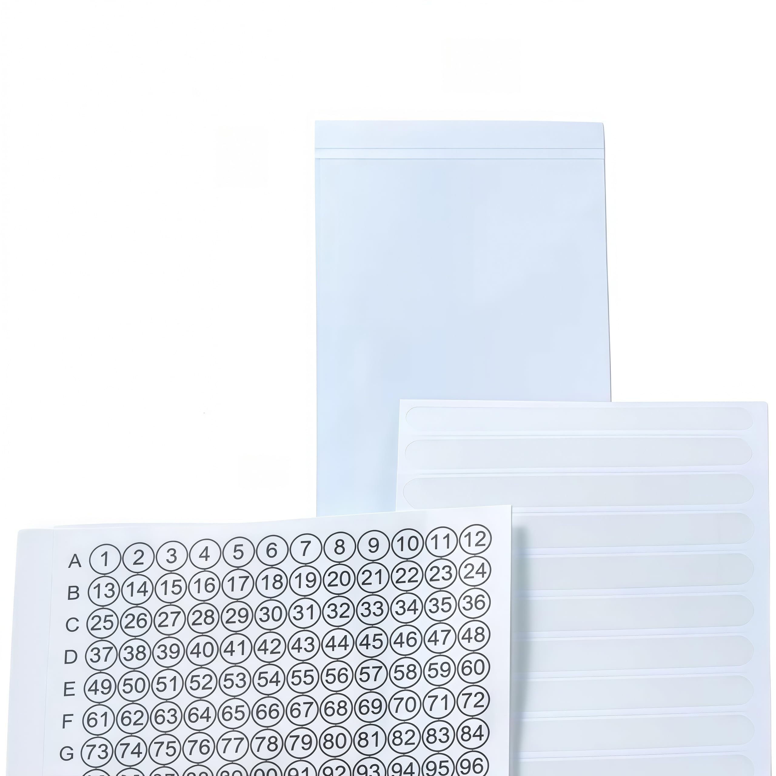 Sellos de placa PCR, película PP de 96 pocillos for sellado de microplacas, 1 unidad(Adhesive High-Tack B(Strip Form))