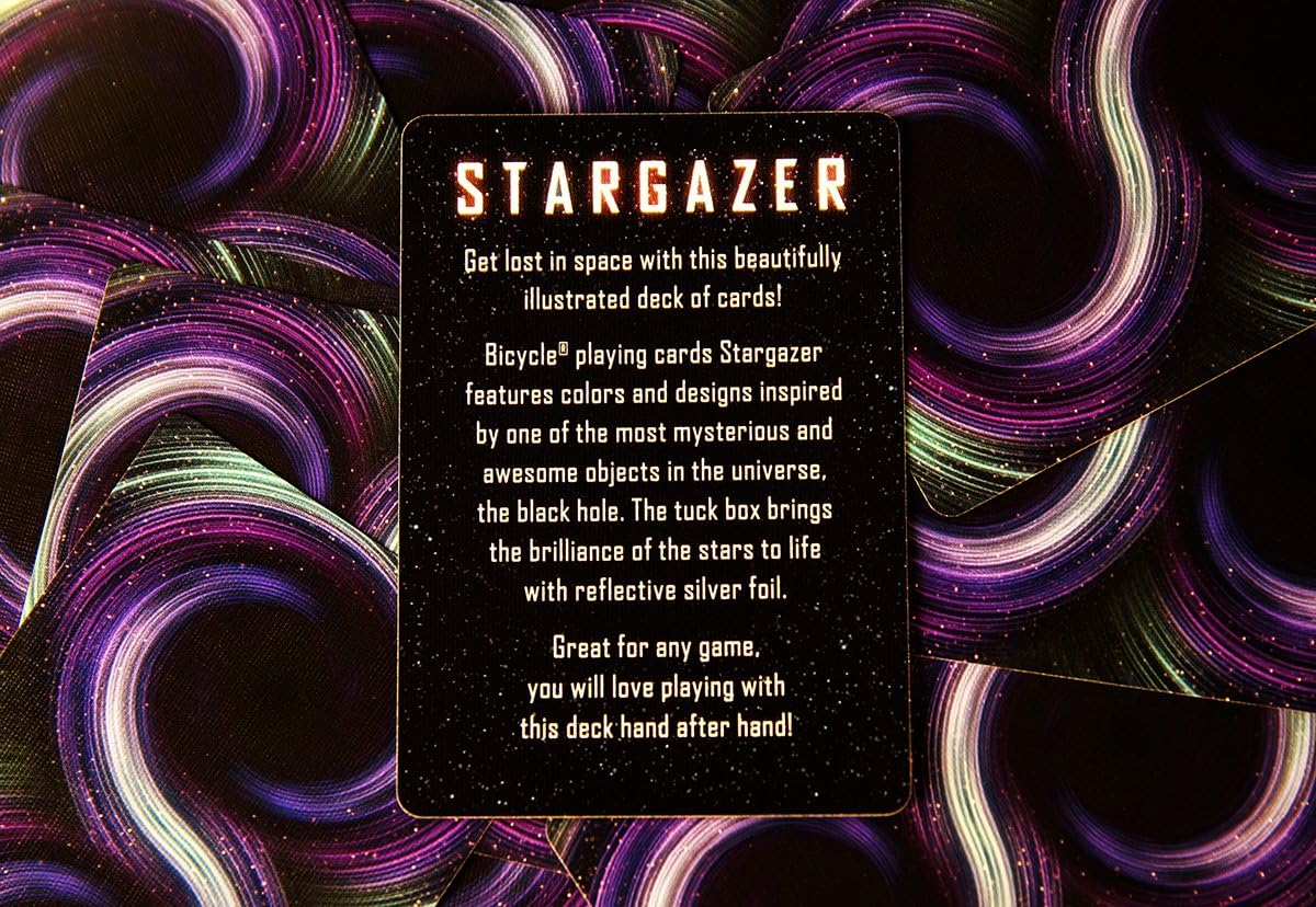 Bicycle 2 Decks Stargazer Black Hole Standard Poker Playing Cards