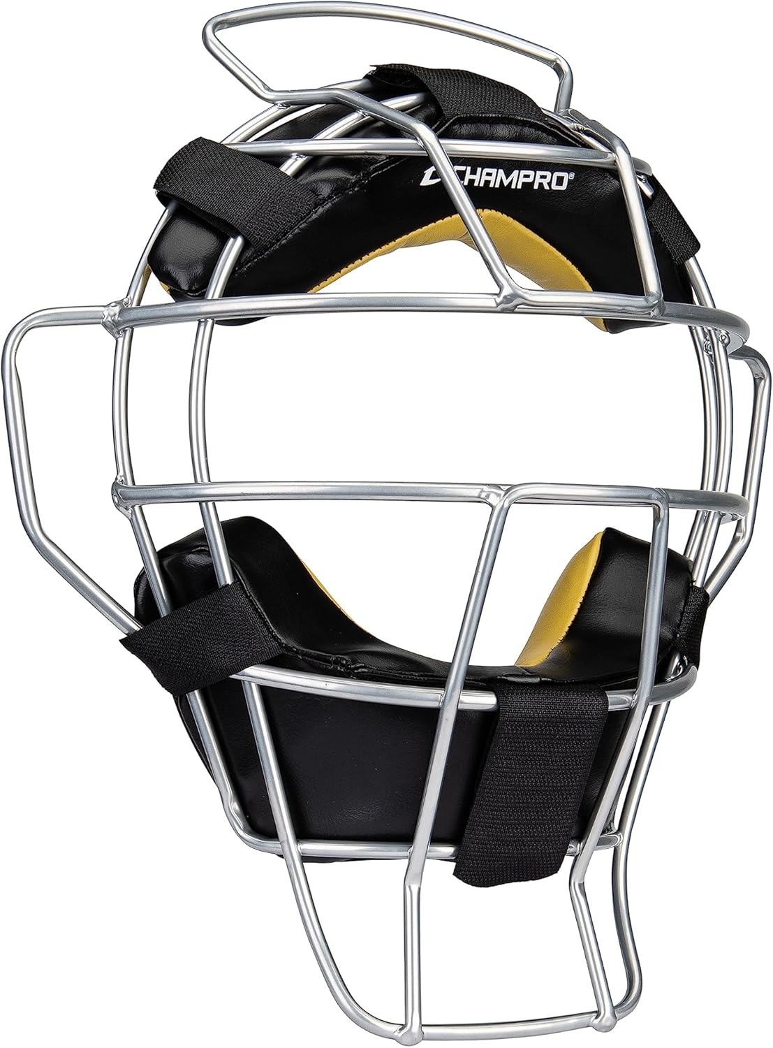 CHAMPRO 18oz. Lightweight Baseball/Softball Adult Umpire Face Mask with Bio-FreshTreatment, Silver