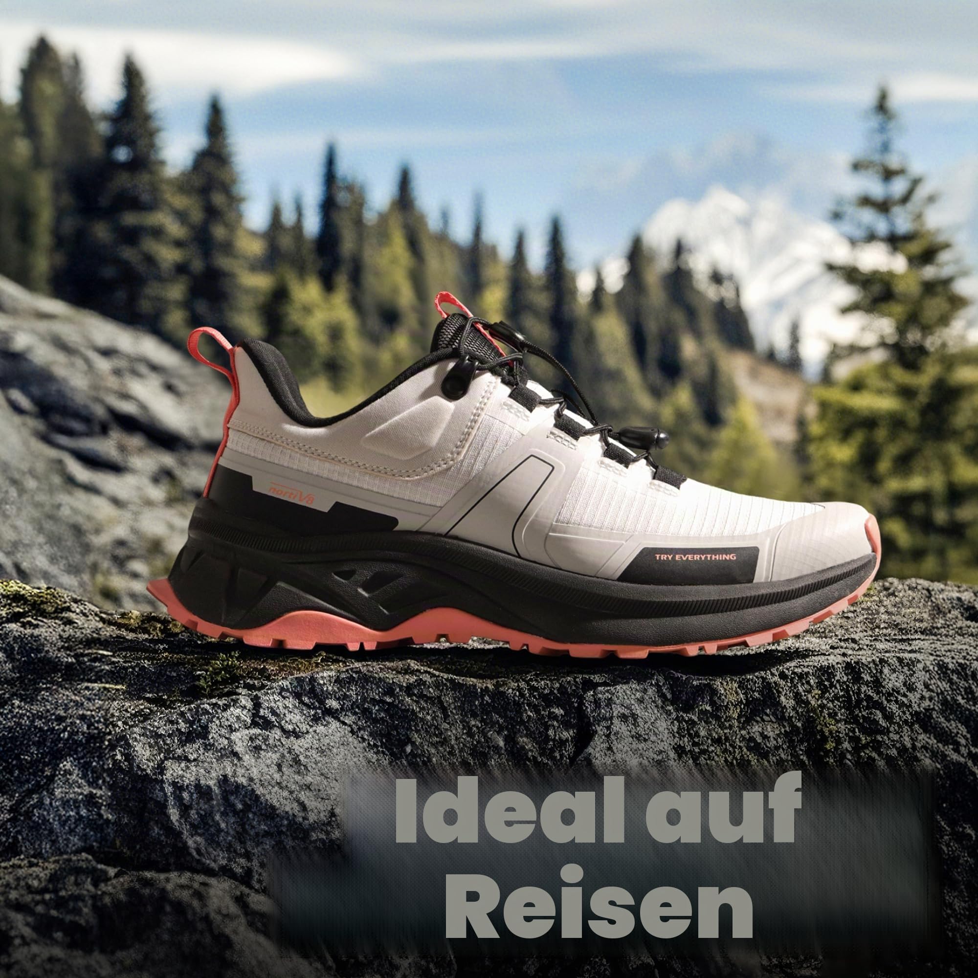 NORTIV 8 Damen Wanderschuhe leichte atmungsaktive Mesh Trekking Outdoor Arbeitsschuhe